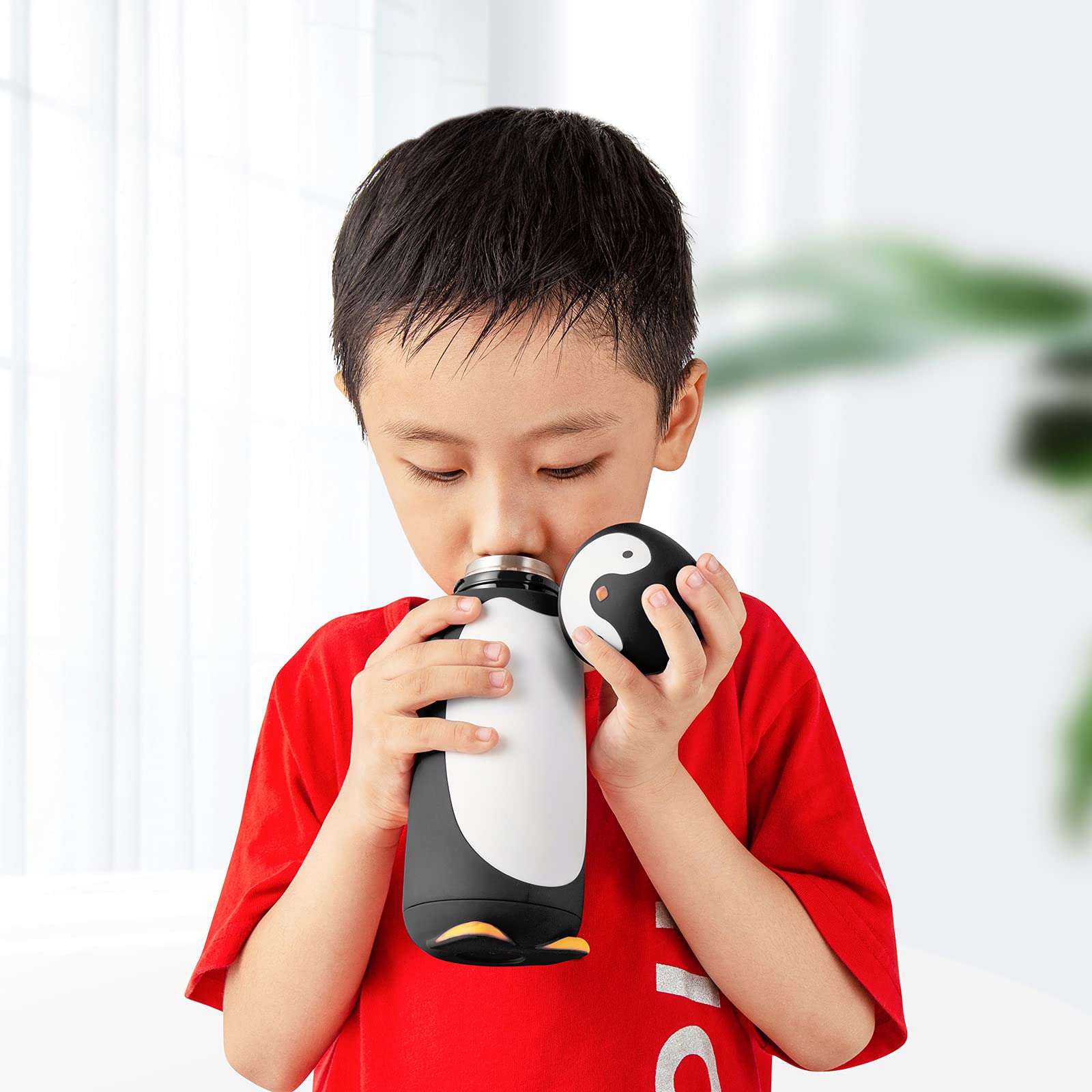 Penguin Stainless Steel Vacuum Insulated Tumblers Travel Mug Tea Water Bottle Coffee Flask