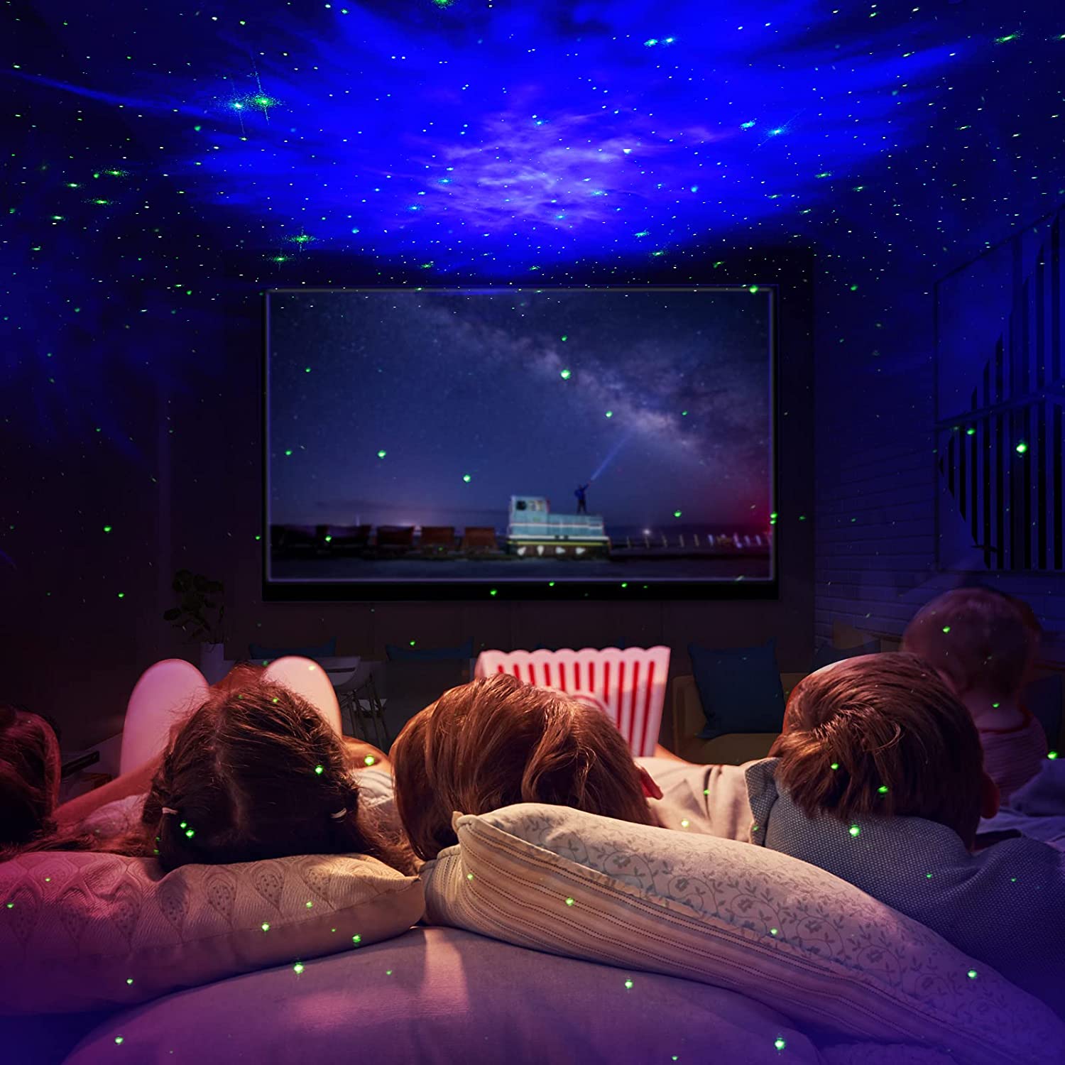 Sfour Astronaut Galaxy Projector Night Light，Lights For Bedroom,Kids Room Decor Aesthetic, Adjustable Head Angle, For Kids Adults Home Party Ceiling Decor，Christmas