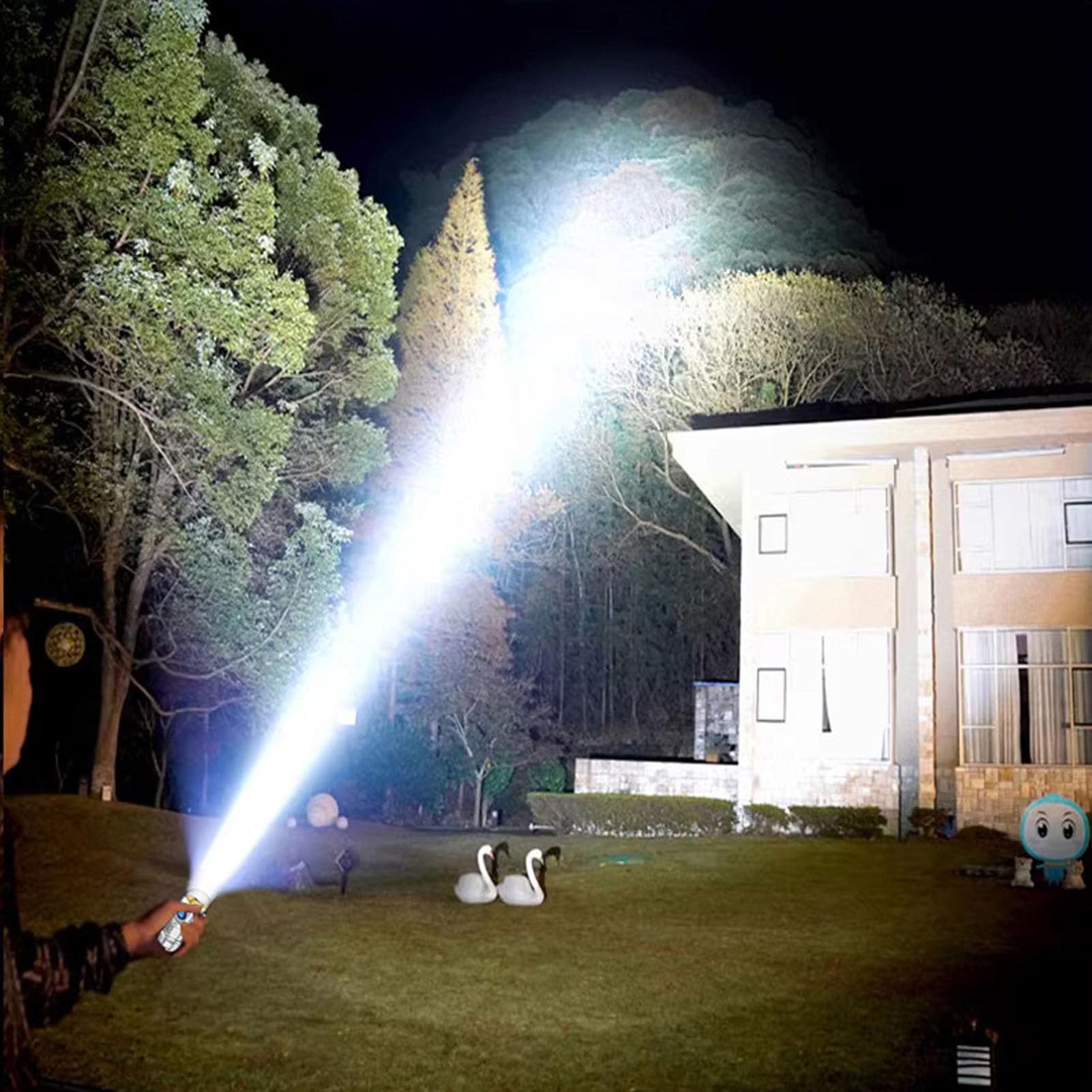 Ccylez Mini Led Flashlight, Widely Used Long Battery Life Small Multiple Modes Light Portable 3 Leds Powerful Flash Light For Outdoor Camping (Silver)
