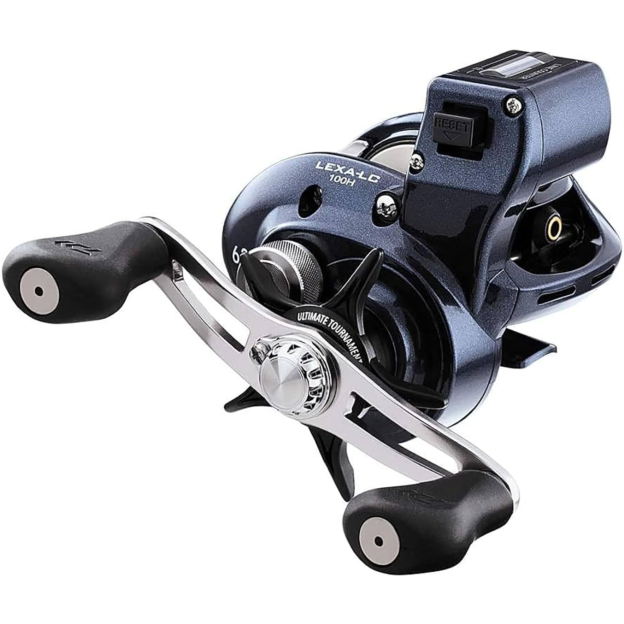 Daiwa Reels Line Counter Lexa-Lc400H Lexa 400Linecounter Baitcasting Reel, Large, Blue