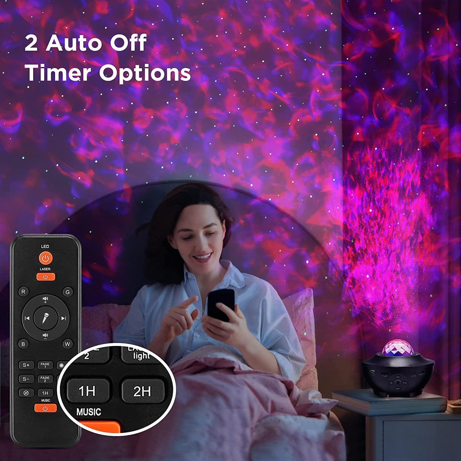 Elec3 Star Projector, 3 In 1 Galaxy Projector For Bedroom, Starlight Projector With Bluetooth Speaker And Remote Control, Starry Light Projector For Baby Kids Adults Bedroom/Decoration/Birthday/Party