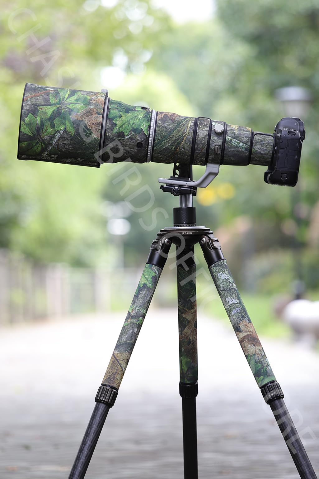 Chasing Birds Camouflage Waterproof Tripod Protective Cover For Leofoto Lm/Lp/Lq/Ls/Lx Tripod Leg Protective Cover (Ls-364C, Reed Camouflage)