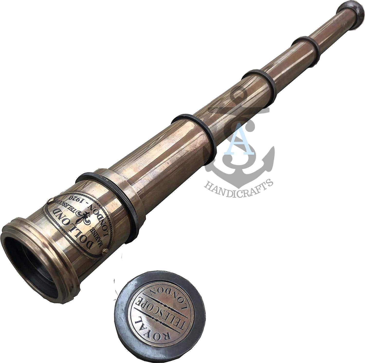A S Handicrafts S Handicrafts Brass Antique Nautical Spyglass Pirate Vintage Maritime Handheld 16' Royal Navy Telescope Replica, Antique  Ideas