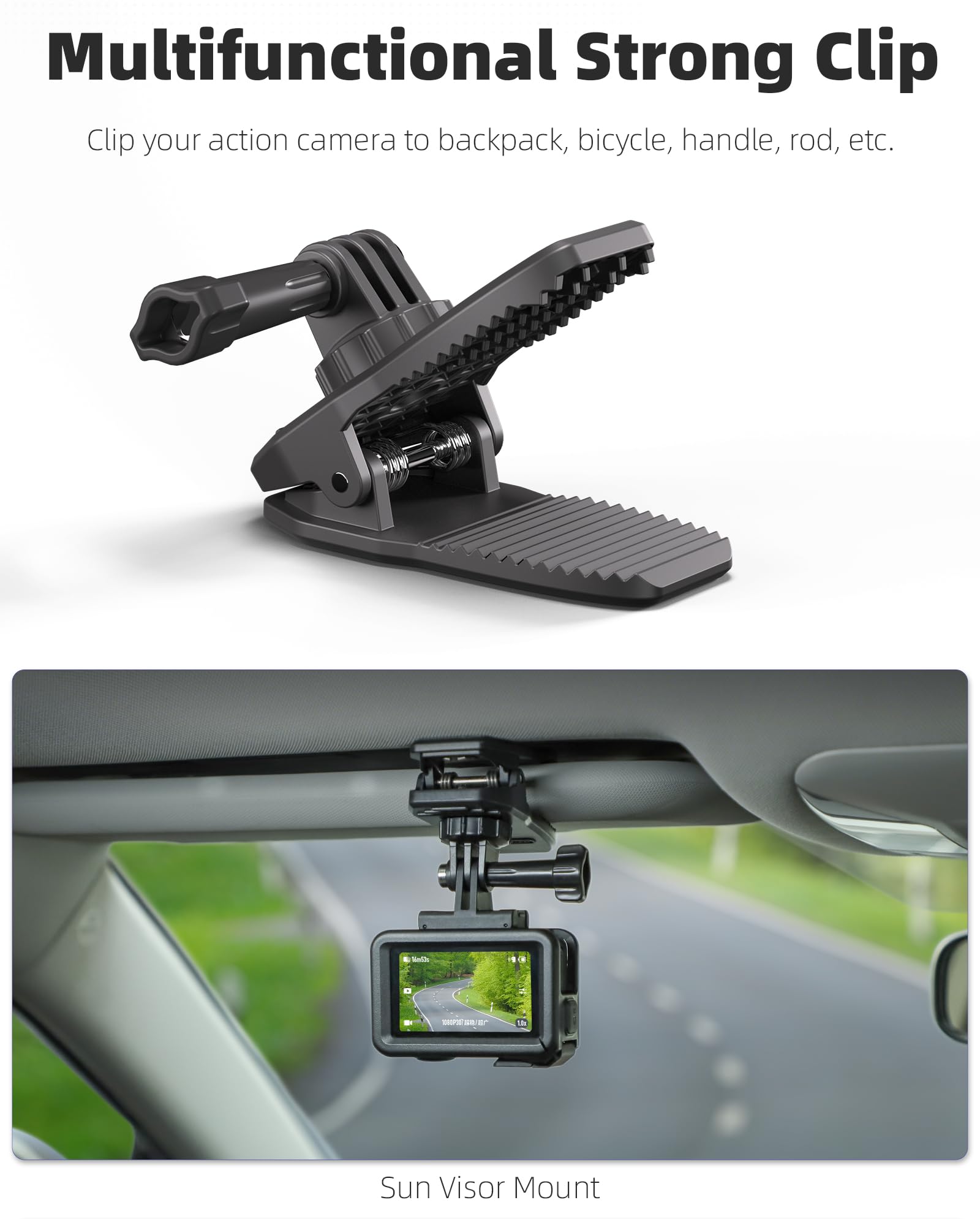 Liboqiao Magnetic Mount 360° Rotation Magnet Outside Camera Phone Holder Clip Stand For Pocket 3 Insta360 Gopro Series Action Cameras Accessories