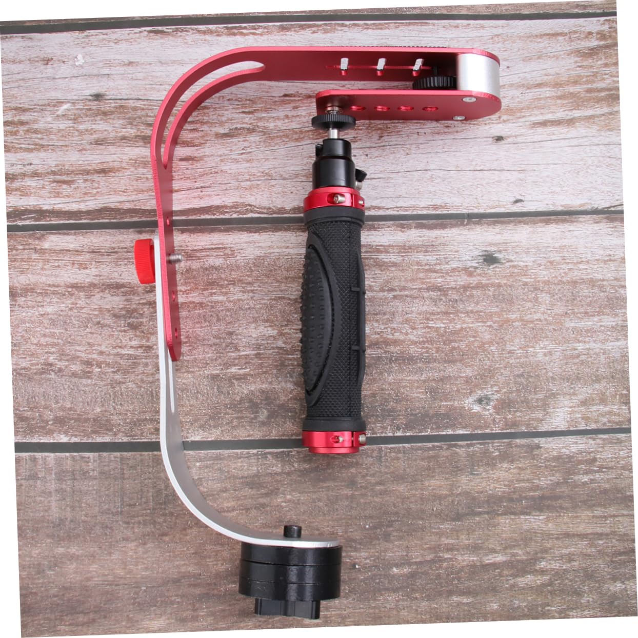 Shineofi 1Pc Handheld Camera Stabilizer For Dslr Dv Bow Type Video Stabilizer Holder Red For Smooth Low Angle Shooting And