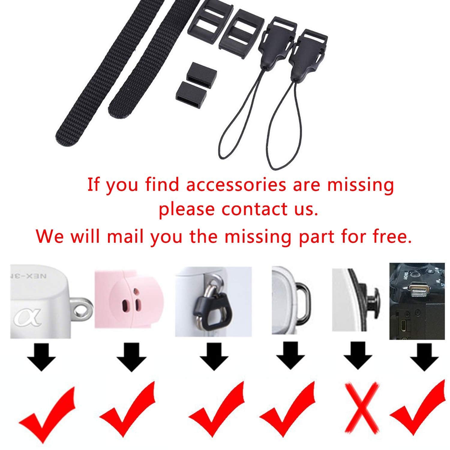 Chmete Camera Neck Strap Binoculars Strap Black