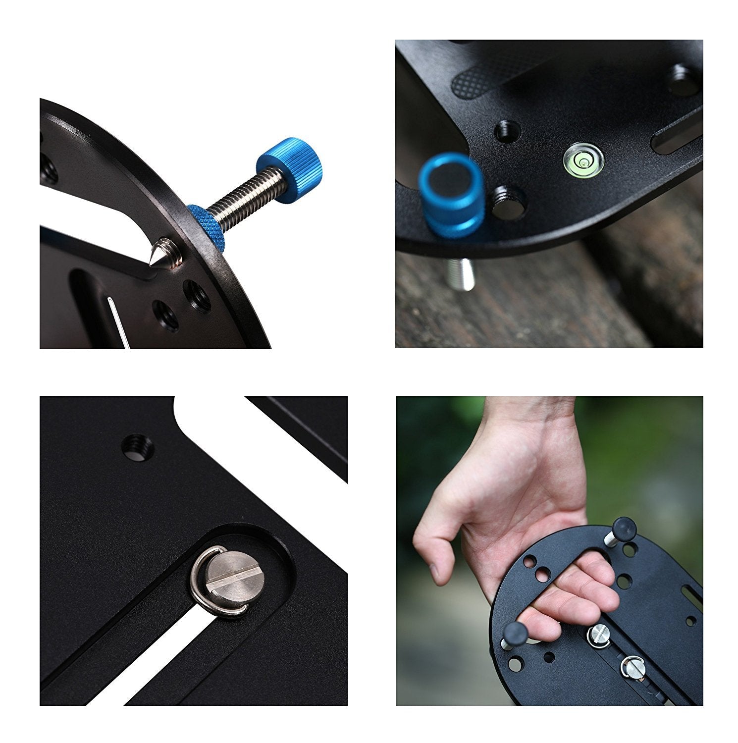 Aoonar Mini Tripod Base Compact Tripod Universal Camera Mount Plate And Versatile Photography Base,Low Angle Shots And Macro Shooting For Dslr Canon Nikon Sony A6000 A7 A7R A9