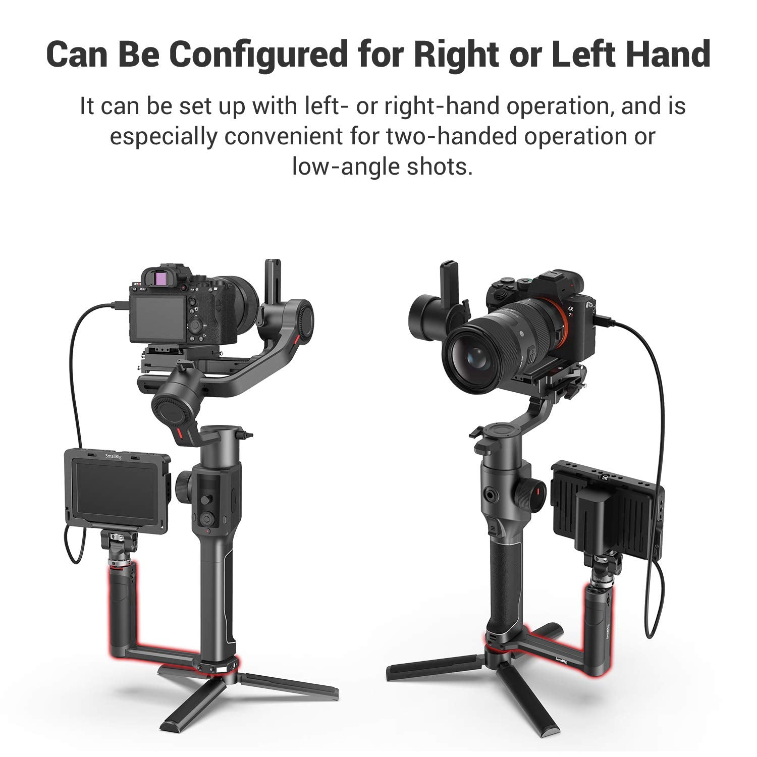 Smallrig Aluminum Side Handle Fits For Dji Ronin-S/Sc/Rs 2/Rsc 2/Rs 3/Rs 3 Pro/Rs 3 Mini/Rs 4/Rs 4 Pro & For Zhiyun Crane 2S/2/V2 & For Moza Air 2/Aircorss 2 Gimbals - 2786