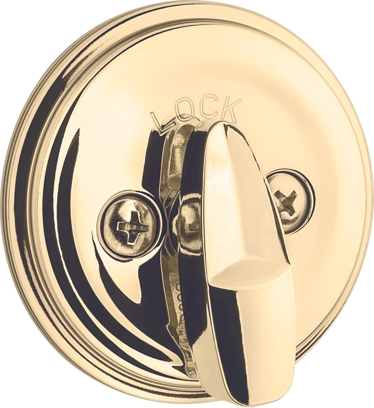 Kwikset 980 Single Cylinder Deadbolt Featuring Smartkey In Polished Brass