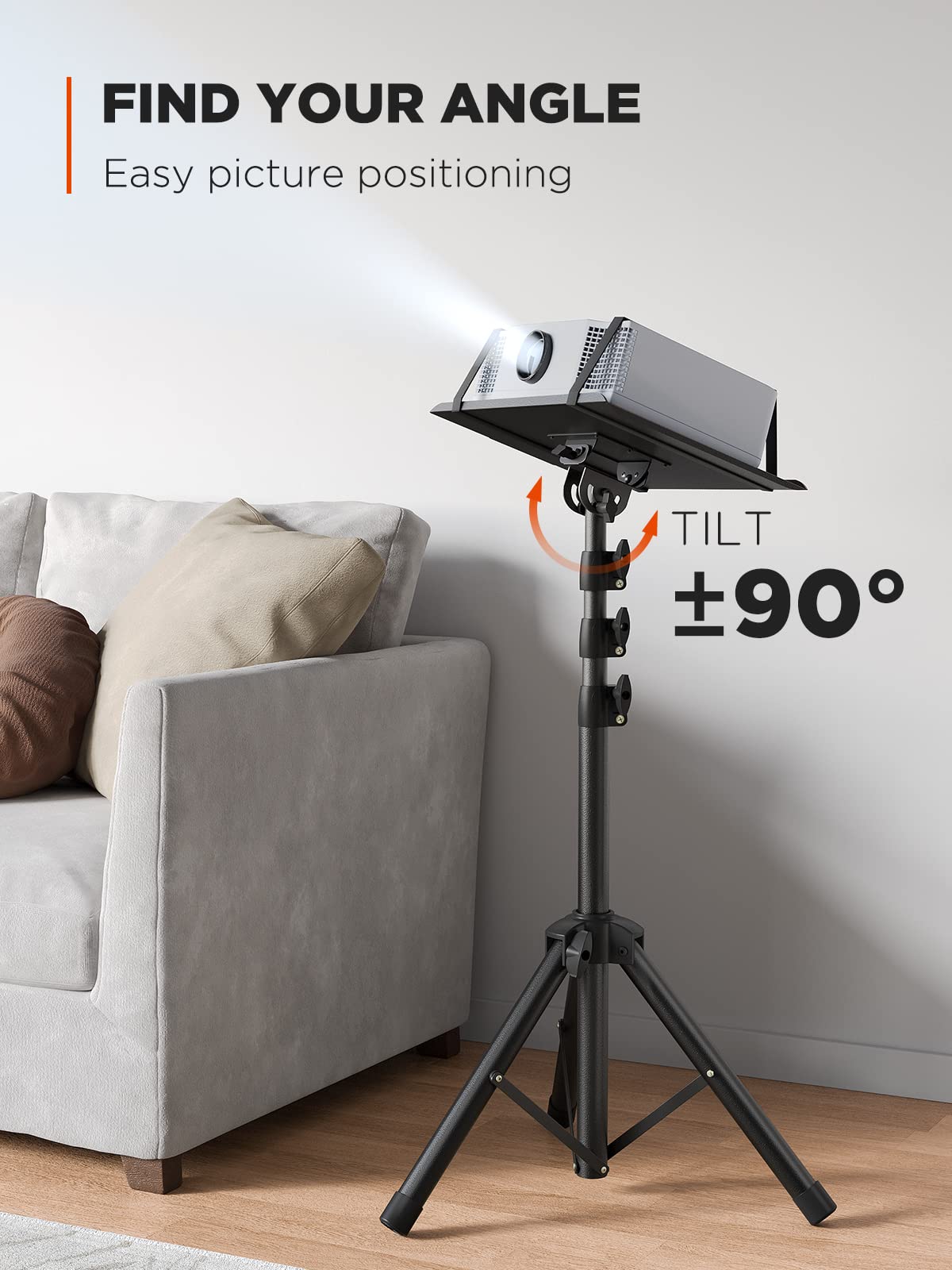 Amada Homefurnishing Amada Projector Tripod Stand 25-63 Inch