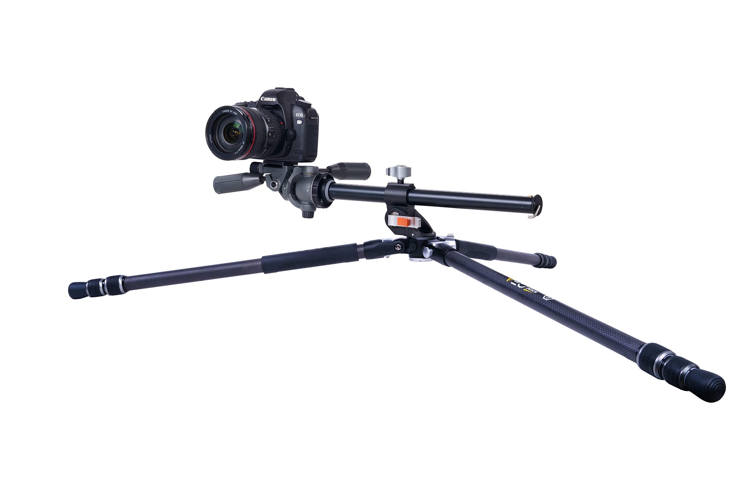 Vanguard Veo3+263Cp Carbon Fiber Tripod With Panhead And Multi-Angle Center Column For Overhead Shots