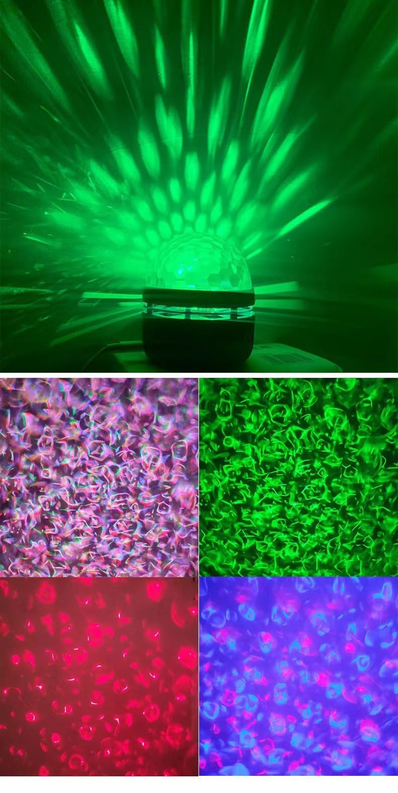 ＳＯＴＫＺＴ Usb 2 In 1 Northern Lights And Ocean Wave Projector,Northern Galaxy Light With Remote Control, Aurora Lamp Bedroom Night Light Projector For Kids, Adult/Party/ (Farbe Cd)