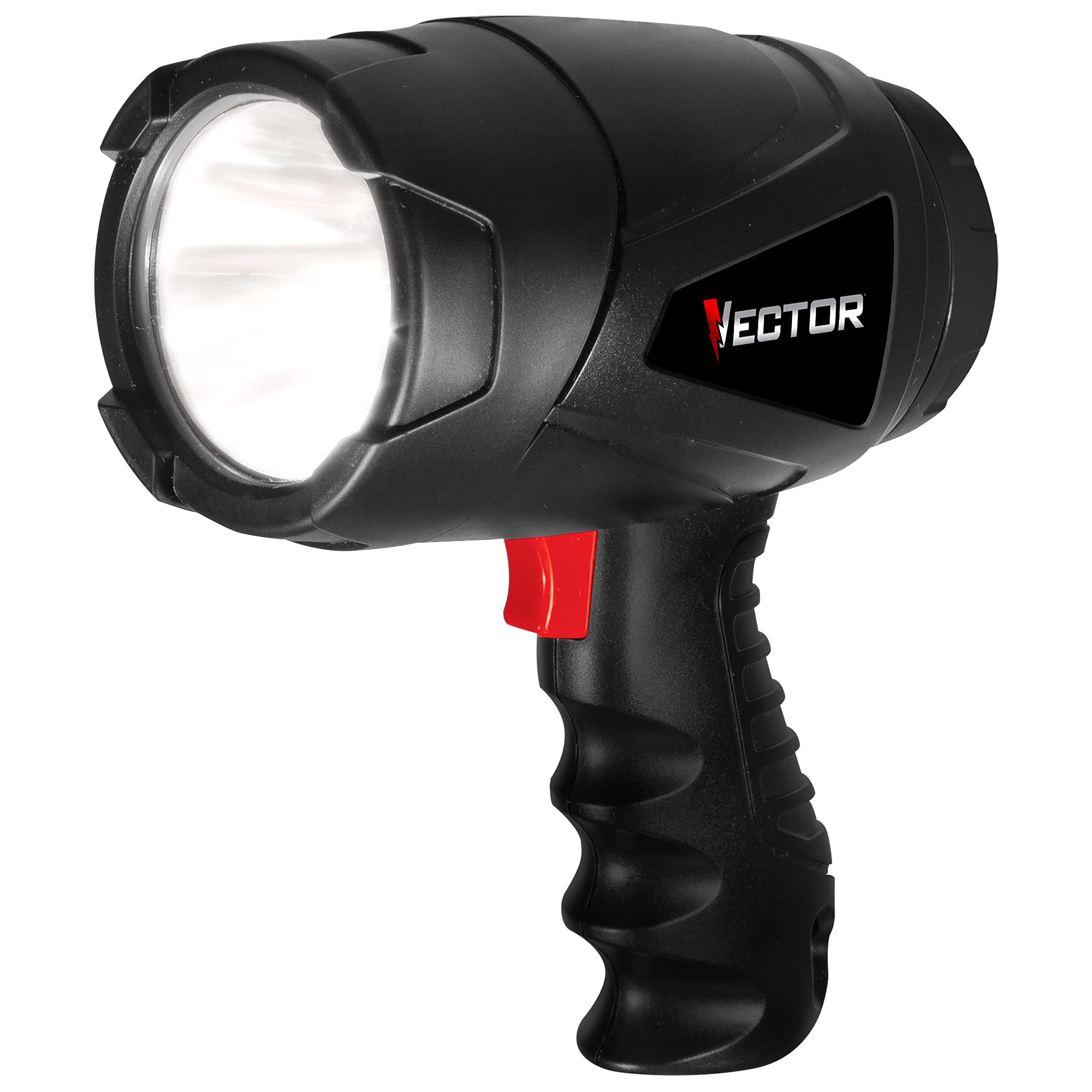 Vector Led Flashlight Spotlight, Sl3Wakv, Indoor And Outdoor Use, 400 Lumens, Long Distance Light Beam, 4 Aa Batteries Included