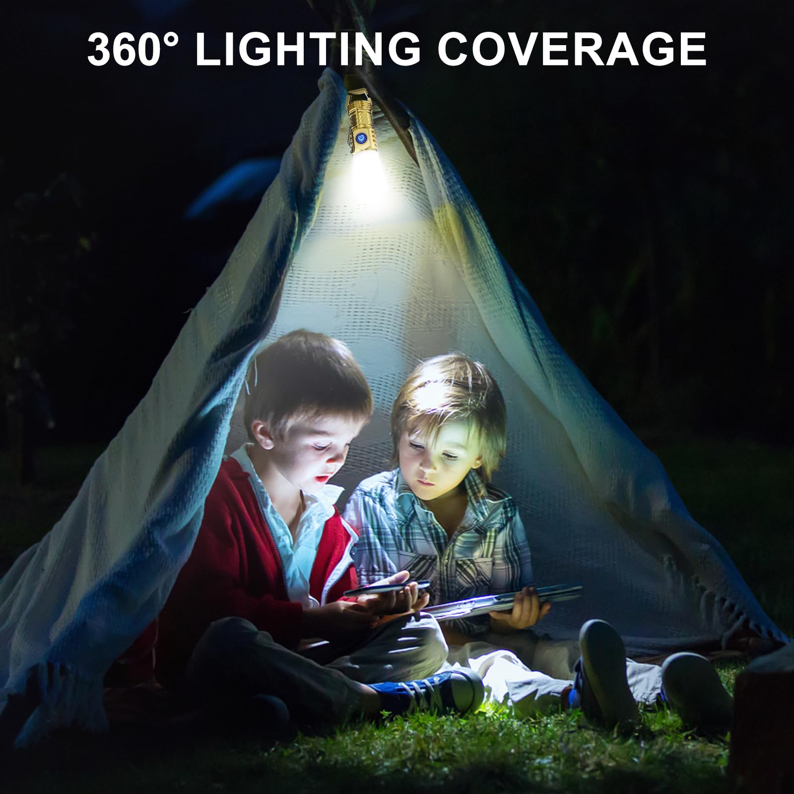 Siuyiu 2 Pcs Led Mini Flashlight 450 Lumens, Small Flashlight, 5 Modes Usb C Rechargeable Pocket Flashlight, Edc Flashlights, Mini Flashlight With Lampshade For Everyday Carry Camping Hiking
