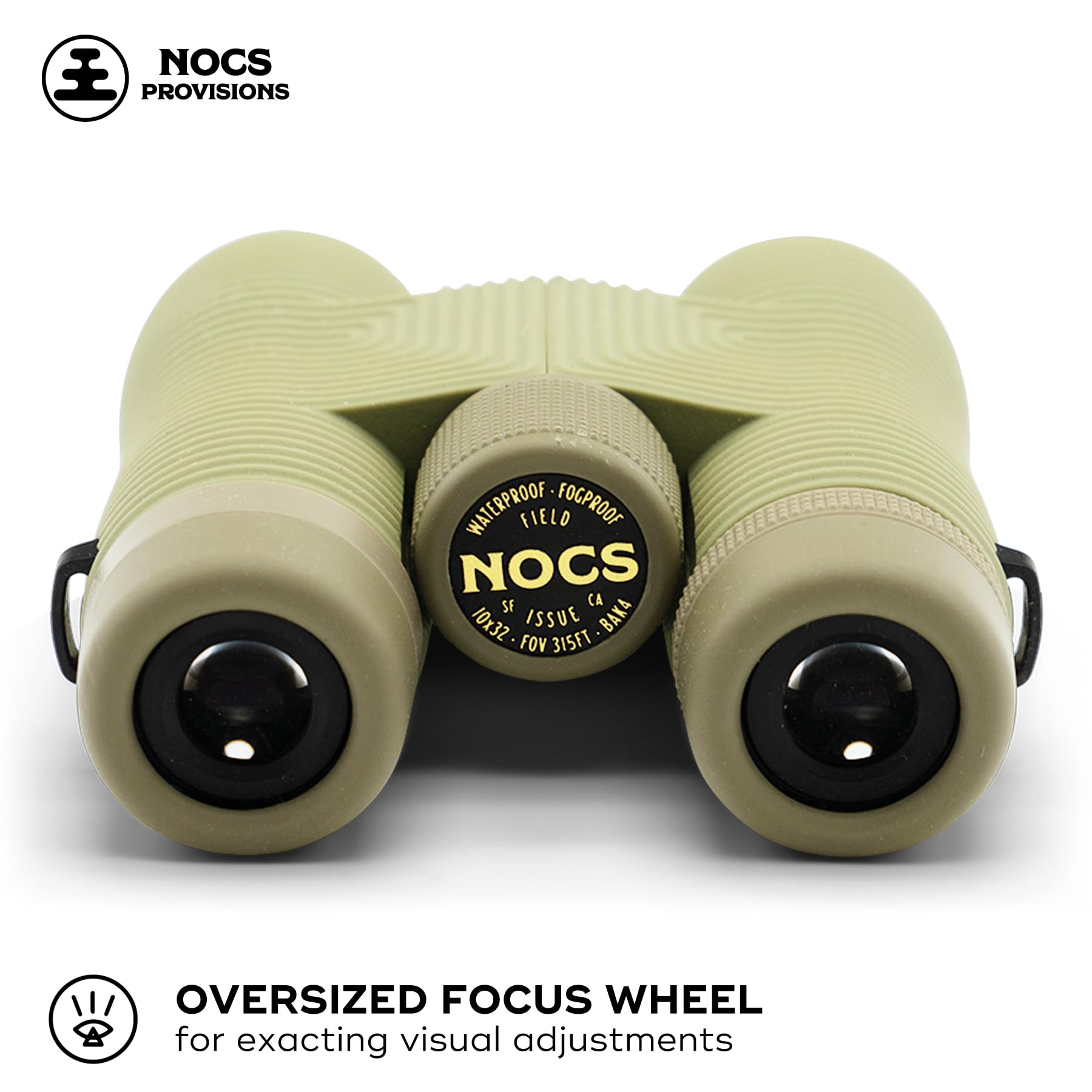 Nocs Provisions Field Issue Compact 10X32 Waterproof Binoculars, Shockproof, Fogproof, 10X Magnification, Bak4 Prism, Multi-Coated Lenses For Adults & Kids, Bird Watching, Hunting & Wildlife Viewing
