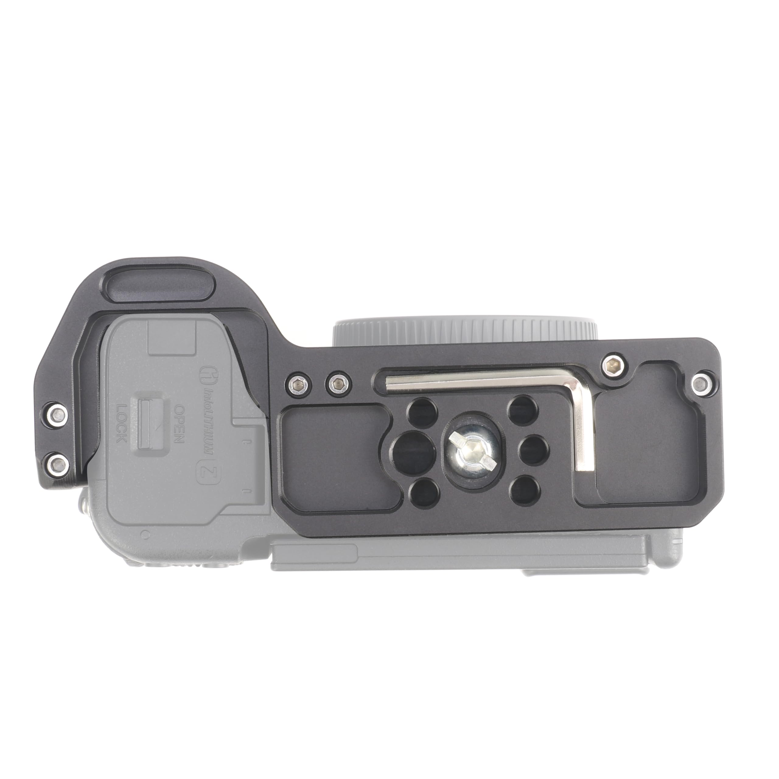 Hersmay A6700 Camera Cage Video Stabilizer With Top Handle For Sony A6700 Camera Cage Accessories Dslr Rig With Cold Shoe,Handle Locating Holes,Multiple 1/4" 3/8" Screw Holes