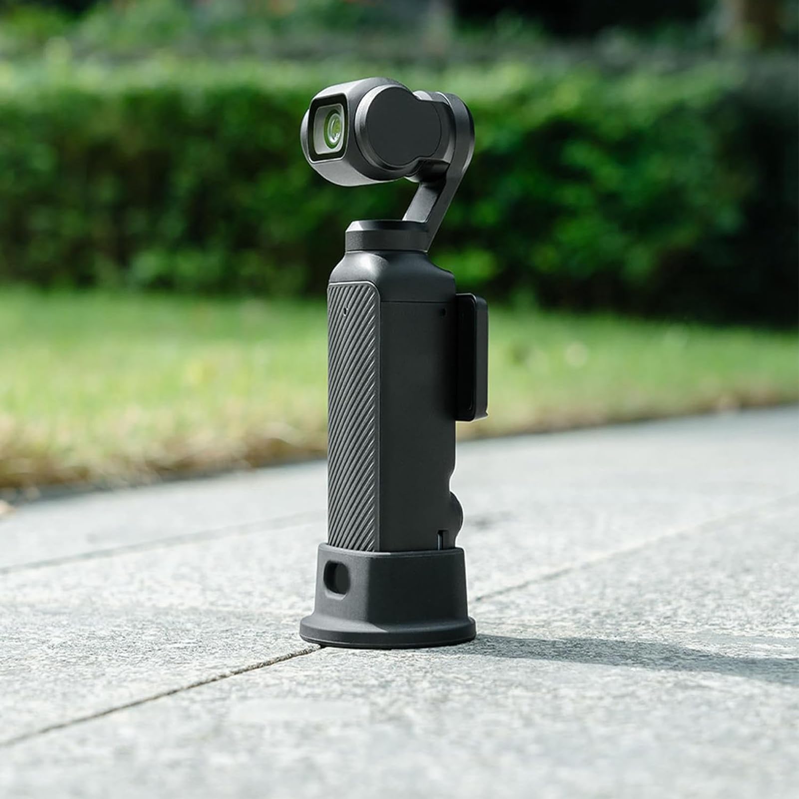 Gowenic Silicone Stabilizer Base For Osmo Pocket 3, Non Slip Desktop Camera Holder With Stable Stand Base, Charging And Video Playback Stand Base, Black