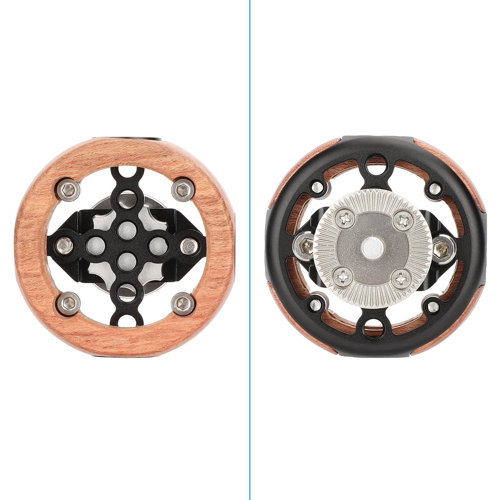 Camvate Round Hand Wheel With M6 Rosette Mount For Camera Video Wooden Handgrip - 3217