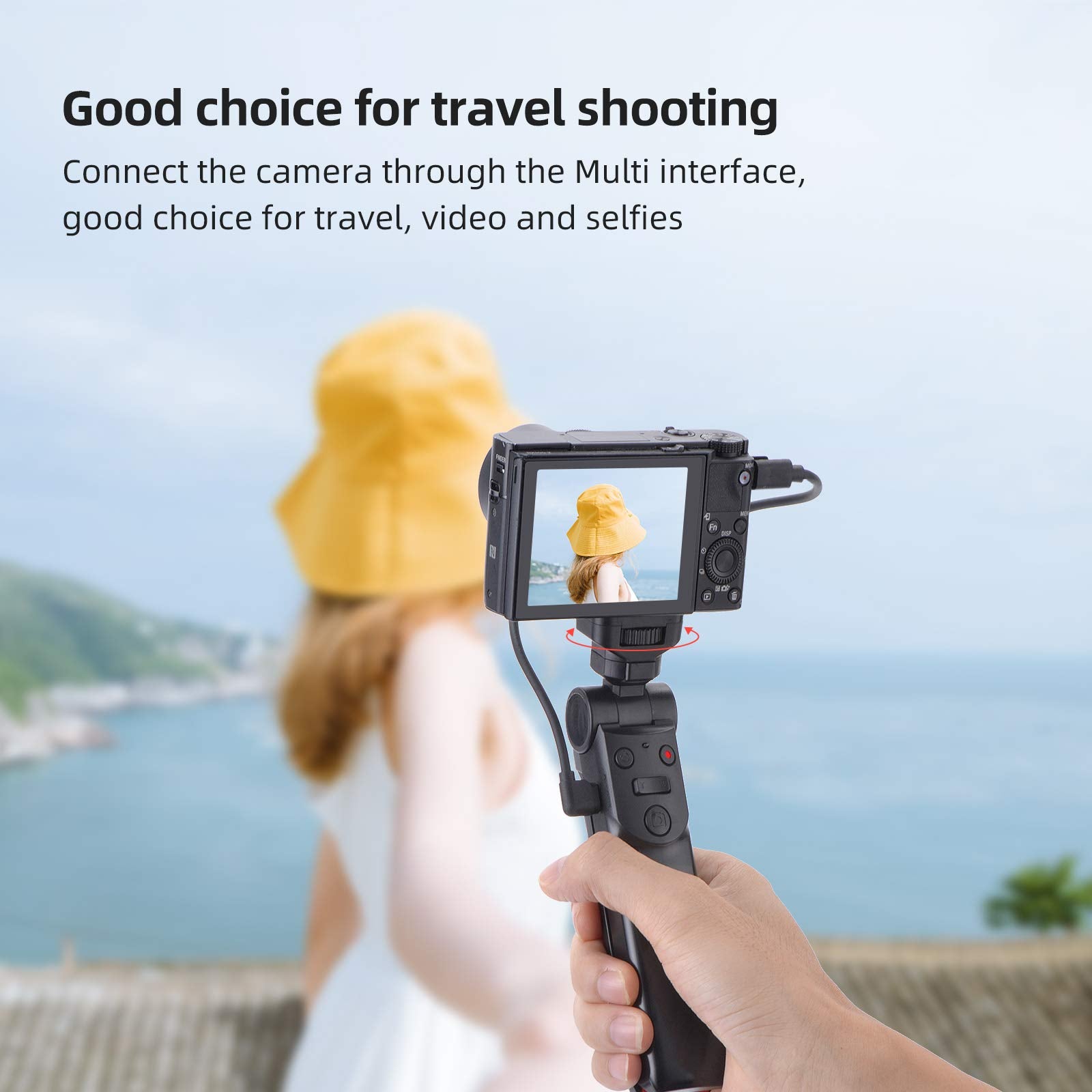 mowa Mini Shooting Grip Vlog Camera Grip For Sony Vlogger Grip For Sony Zv1 Rx100 Vii Rx100M2 Rx100M3 Rx100M4 Rx100M5 Rx100M7 A6000 A6100 A6300 A6400 A6500 A6600(Not For Zv-1F)