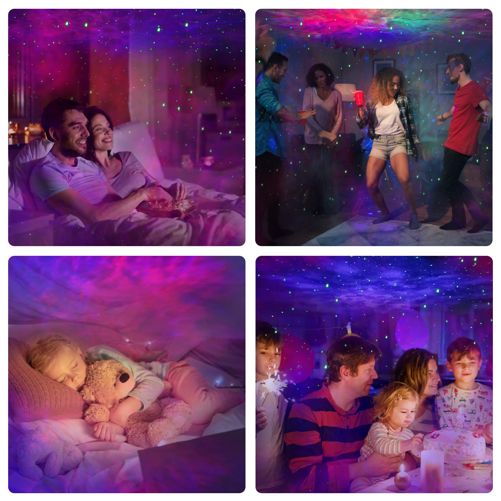 Panamalar Smart Star Projector, Wifi Galaxy Light Projector Nebula Cloud Projector With App Control,Timer,Alexa Voice Control, Starry Sky Projector Night Light For Bedroom Kids Party