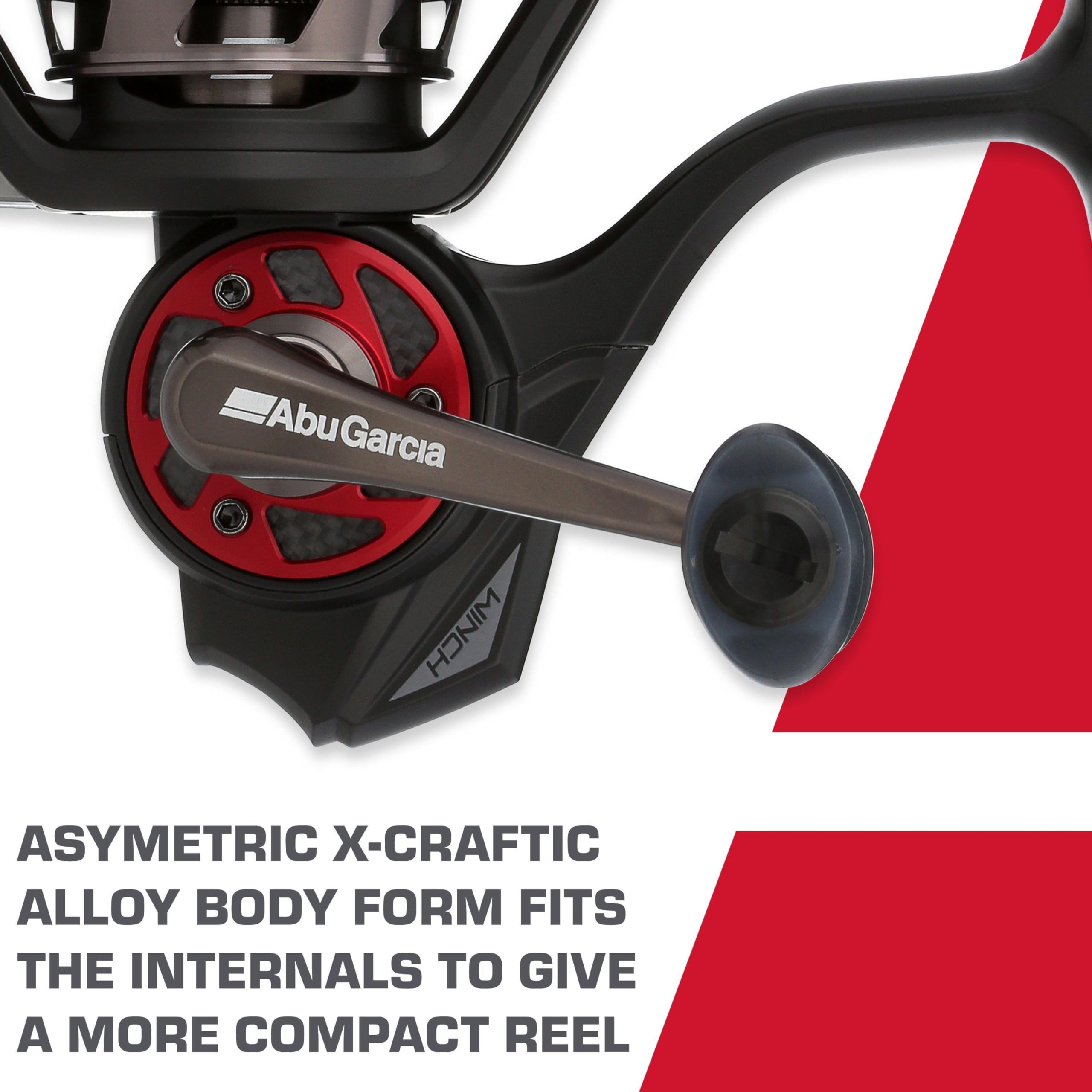 Abu Garcia Revo 3 Winch Spinning Fishing Reel, Size 30, Right/Left Handle Position, Asymmetrical Body Design, Durable, Lightweight Fishing Reels