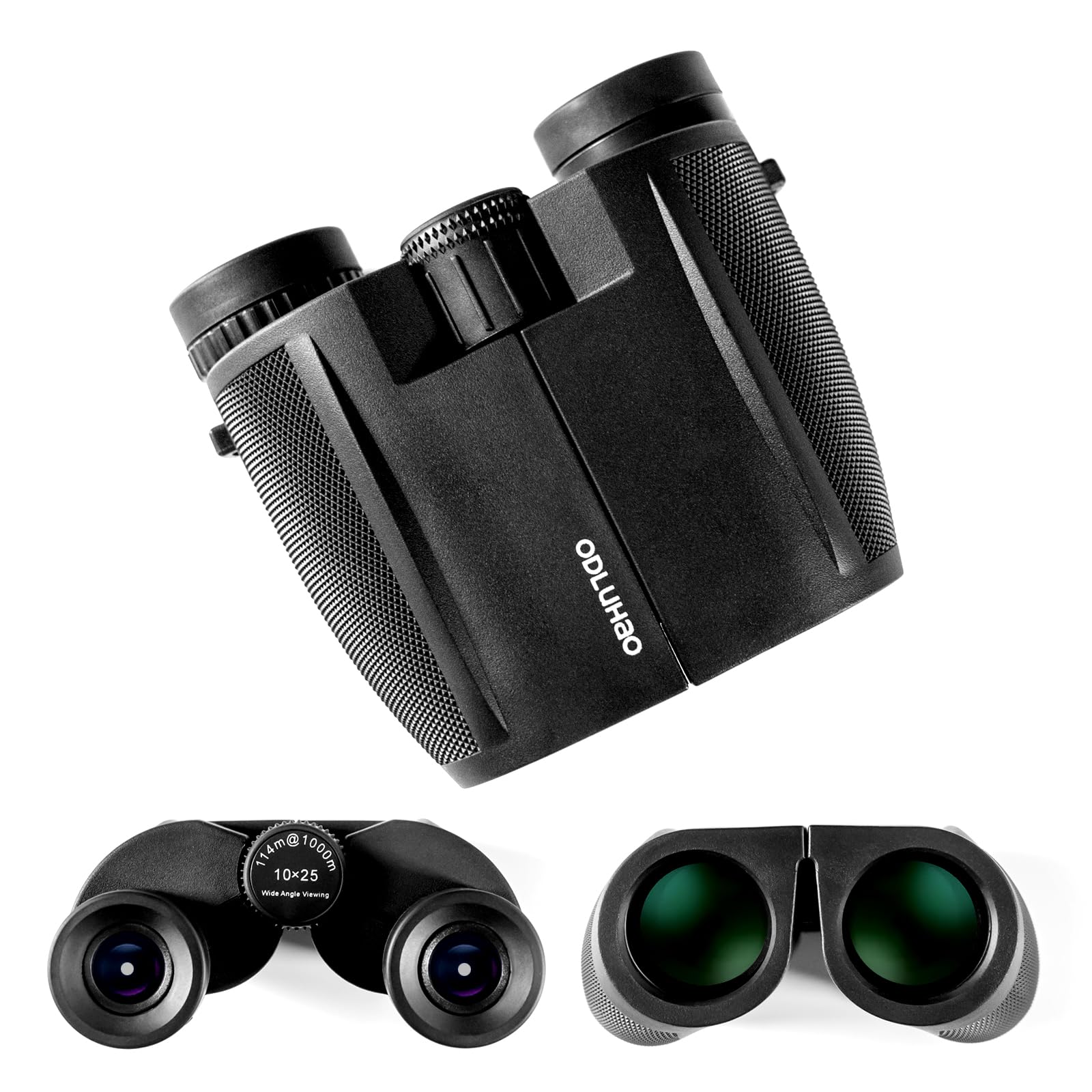 Odluhao 10X25 Hd Powerful Binoculars 10X Magnification 25Mm Objective Mini Telescope Professional Hunting Telescope Zoom Military Hd Bak4 Fmc Optics For Hunting Sports Outdoor Camping Travel Outdoor 