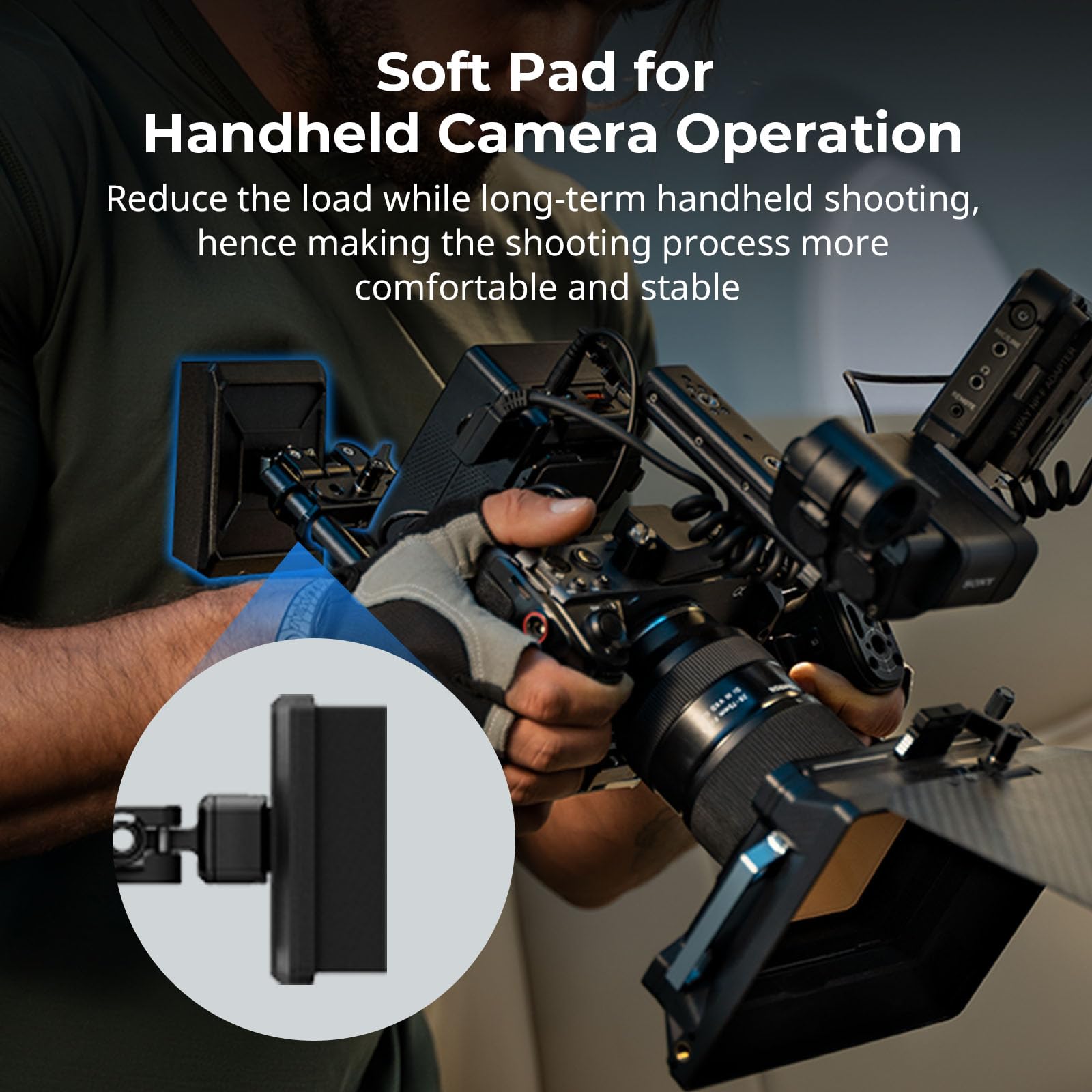 Smallrig Lightweight Chest Pad With 15Mm Lws Rod Clamp For Handheld Camera Operation - Md3183