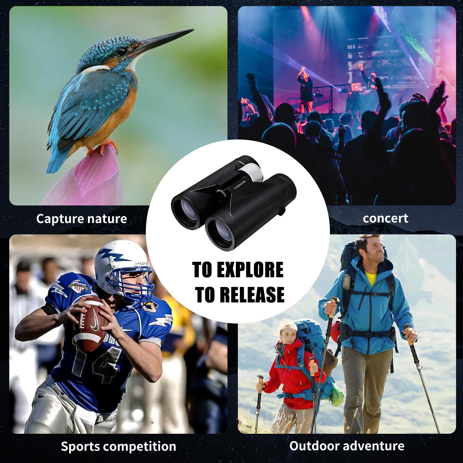 Hurysin Professional Hd 10X42 Binoculars For Adults – High-Powered With Ultra-Clear Hd Optics, Nitrogen-Filled And Waterproof – Perfect For Hunting, Birdwatching, And Outdoor Adventures