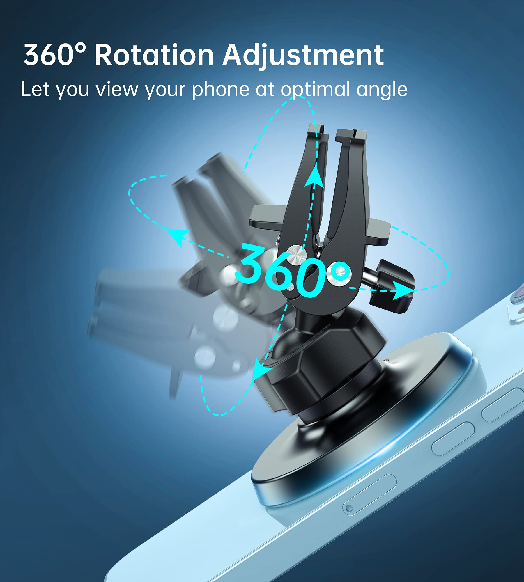 Xoofly Magnetic Car Mount Holder, Portable Electronic Device Mount For Iphone 15, 14, 13, 12 Pro Max Mini Plus, All Phones & Cases