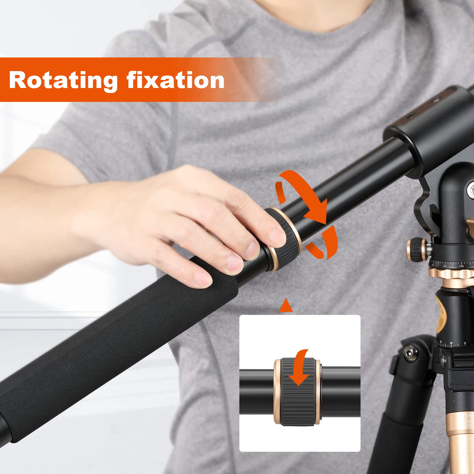 Soonpho Ql-02 Heavy Duty Extension Boom Arm Bar, 1.5Ft To 3.4Ft Adjustable Aluminum Alloy Crossbar Holding Arm With Sand Bag For Photography Light Stand Tripod,Softbox,Studio Strobe