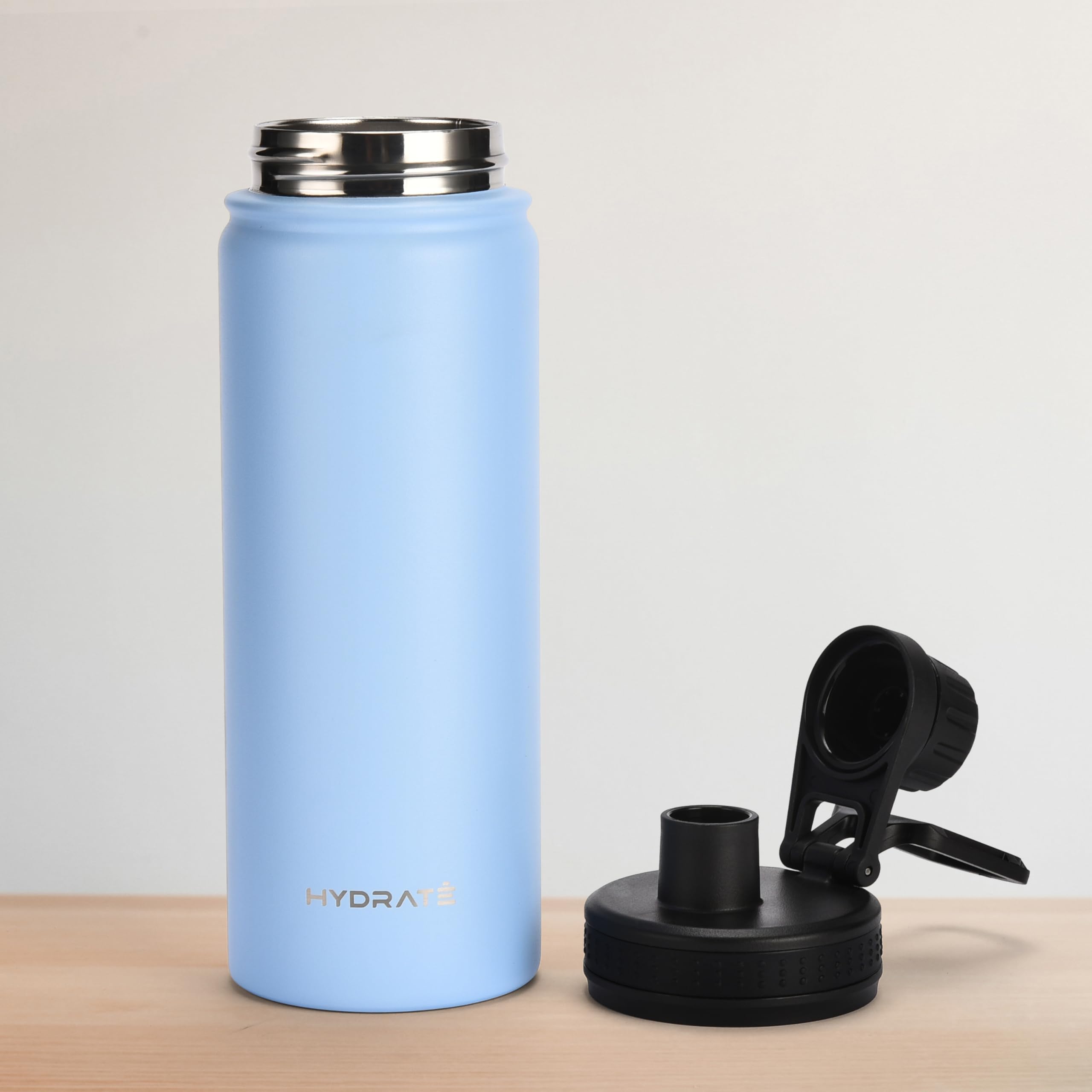 Hydrate Water Bottle Insulated - Stainless Steel Water Bottles - Reusable Flask With Leak-Proof