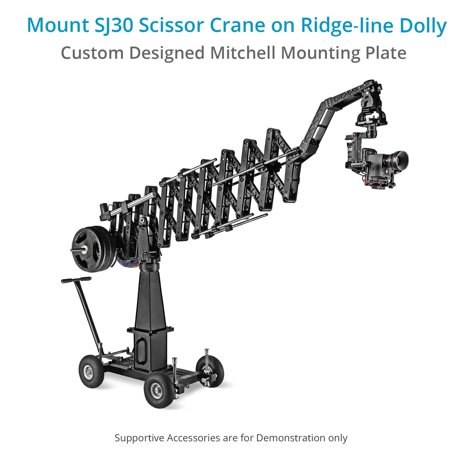 Proaim Mitchell Mounting Plate For Sj30 Powermatic Scissor 17Ft Telescopic Camera Jib Crane & Ridge-Line Dolly Column (P-Mtcl-Rgcl)