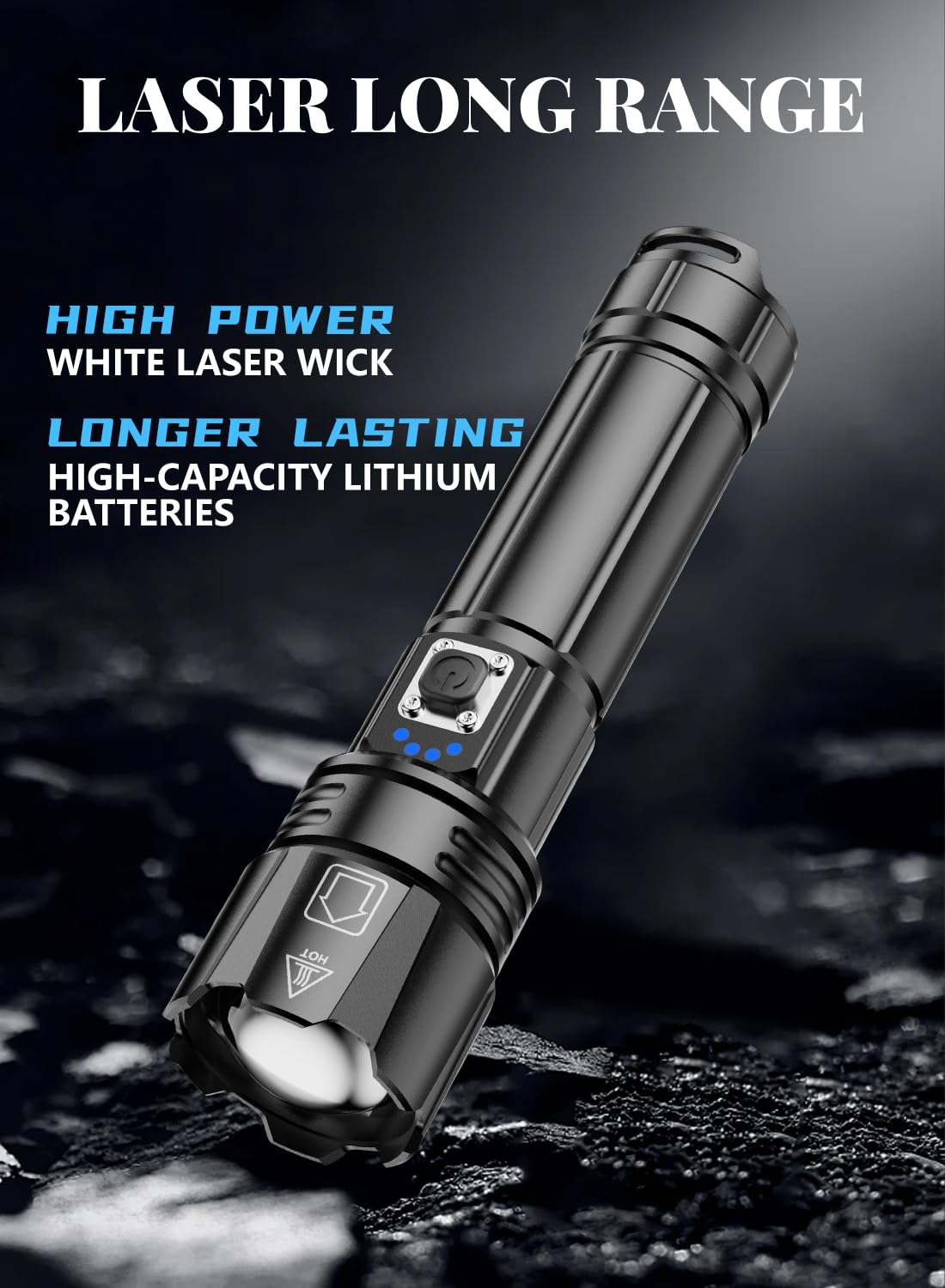 Pero Pero Led Torch Rechargeable Flashlight With High Lumens, High Powered Torches, Powerful Handheld Tactical Flashlight For Emergency Camping Hiking