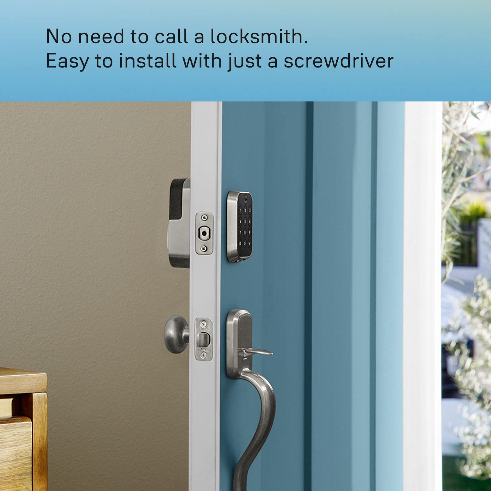 Yale Assure Lock 2 Key- Keypad With Bluetooth And Ridgefield Handle In Black Suede