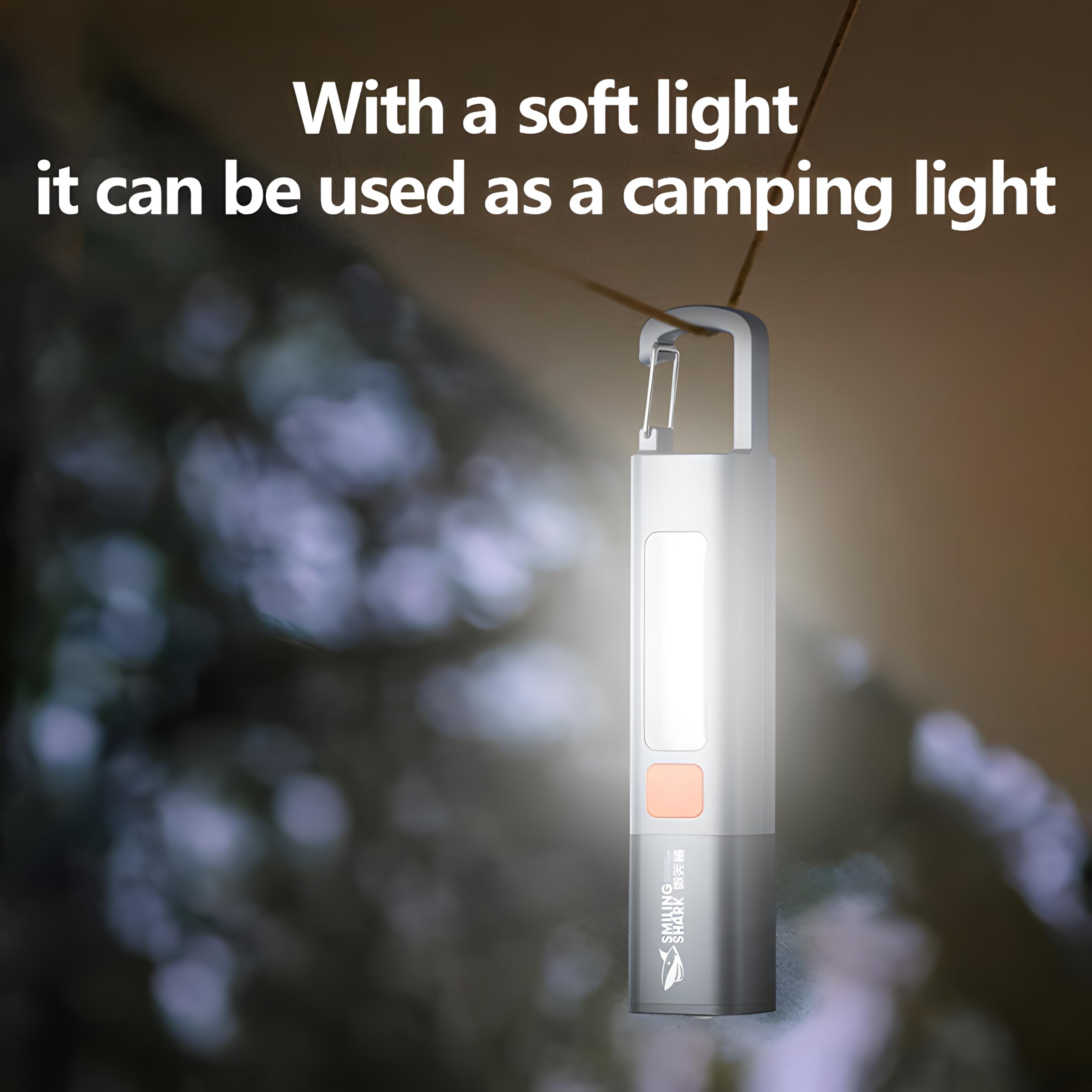 Dubom 1200Mah Portable Torch Led Work Light, Cob Side G1 Flash Light, 3 Modes Zoomable Focus White Waterproof Powerful Super Bright Edc, Outdoor Emergency, Mini-Rechargeable, Camping Flashlight (1, Gray)
