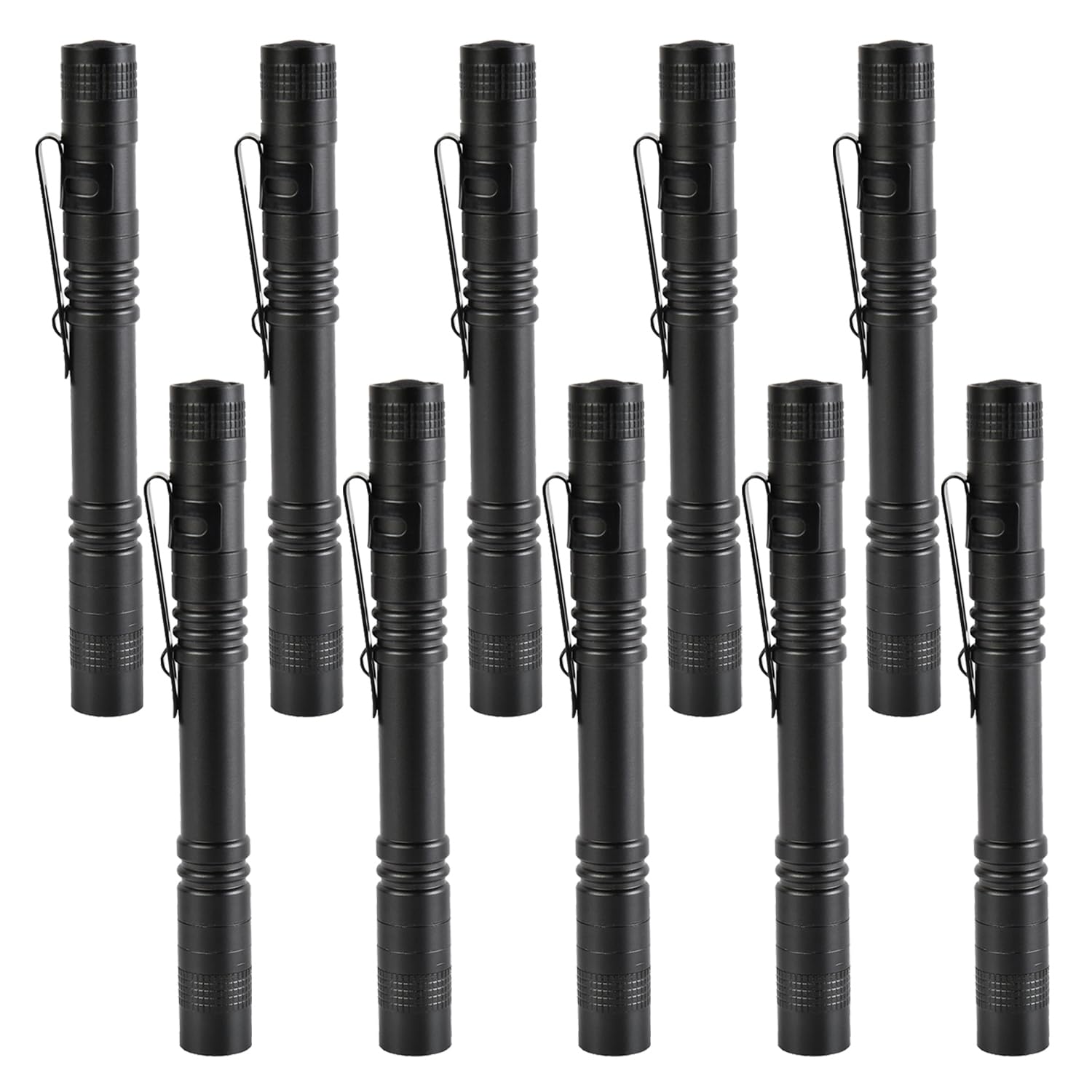 Mviocs 10 Pieces Mini Small Led Flashlight Handheld Pen Light Flashlights With Clip Led Pen Pocket Light Torch For Camping Outdoor Home