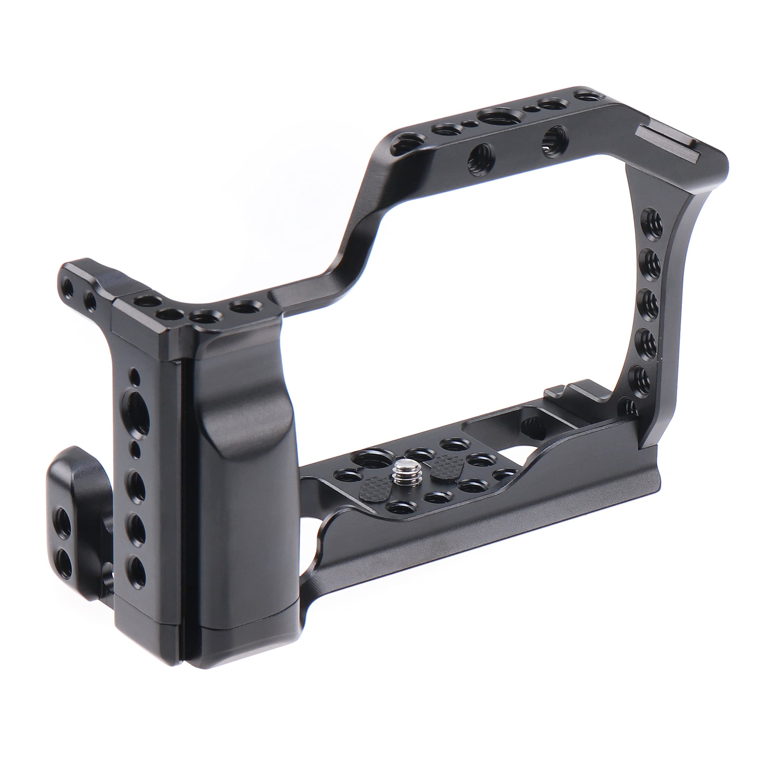 Fotga Alloy Aluminum Camera Cage Bracket Stabilizer With Integrated Grip For Canon Eosm M5 M50 M50Ii,Fits For Arca Swiss Clamp Ball Head