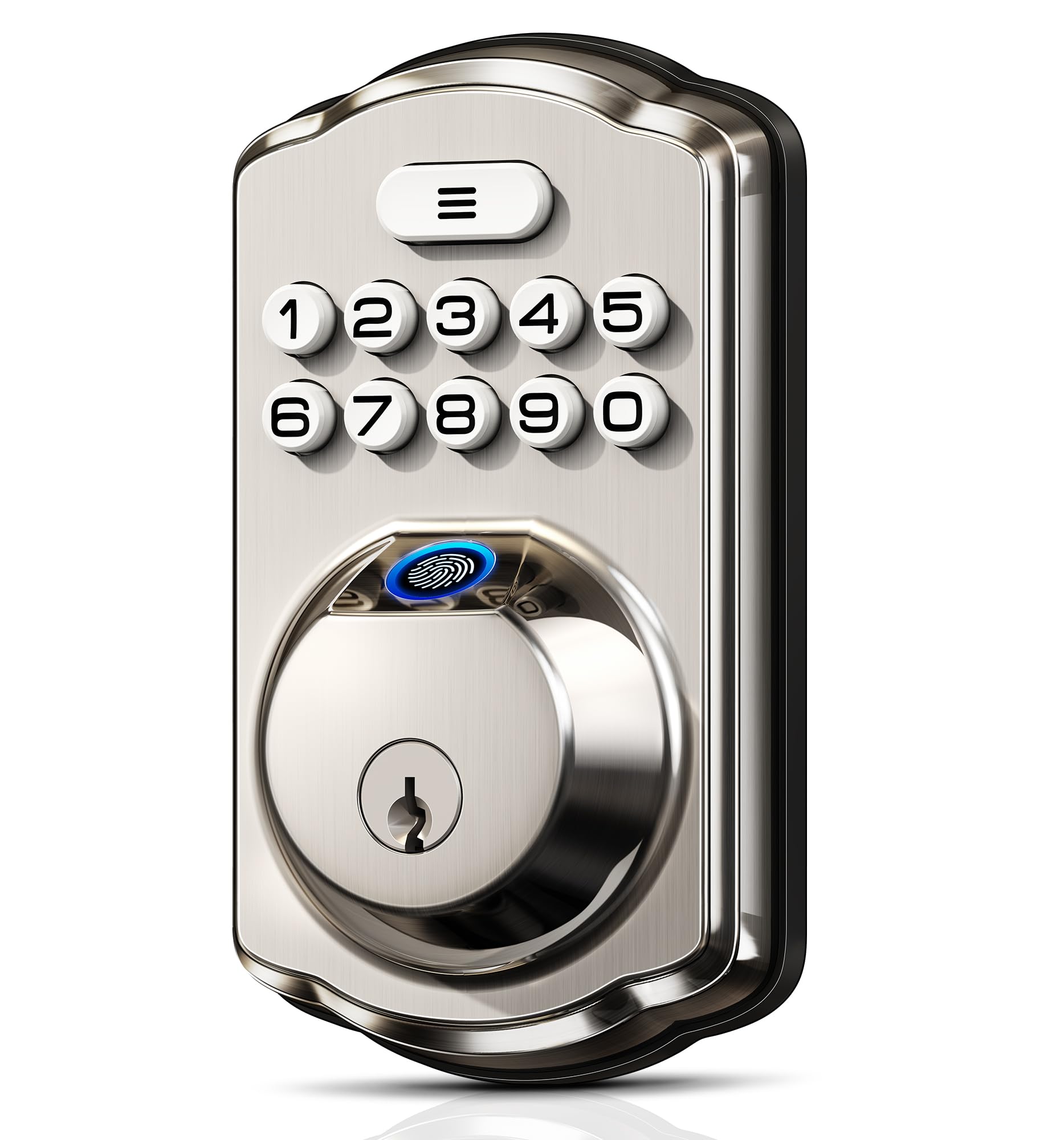 Veise Fingerprint Door Lock, Keyless Entry, Auto Lock, Electronic Keypad Deadbolt For Front Door, Biometric, Anti-Peeking Password, Easy Install, Oil Rubbed Bronze