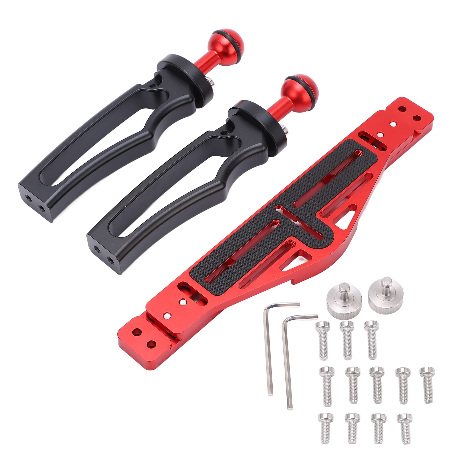 Fydun Dual Handle Tray Stabilizer Rig For For Balance Aluminium Tray Stabilizer Rig Diving Underwater Camera Housing Case Tray Mount