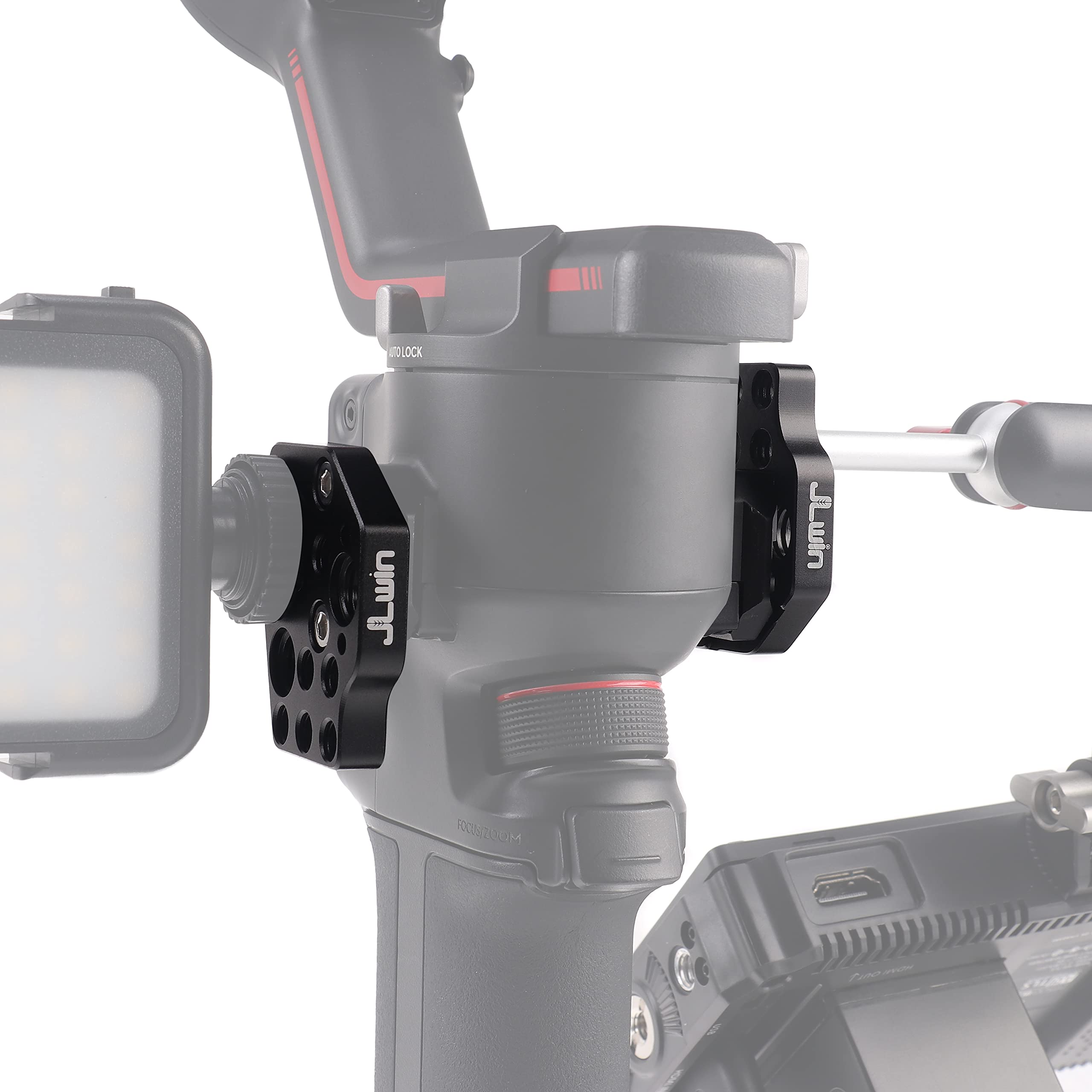 Hersmay 2Pcs Universal Quick Release Plate For Dji Ronin Sc Rs2 Rs3 Pro Rsc2 Gimbal Stabilizer Accessories,With 1/4"-20 3/8"-16 Holes Cold Shoe For Camera Field Monitor Microphone Led Light