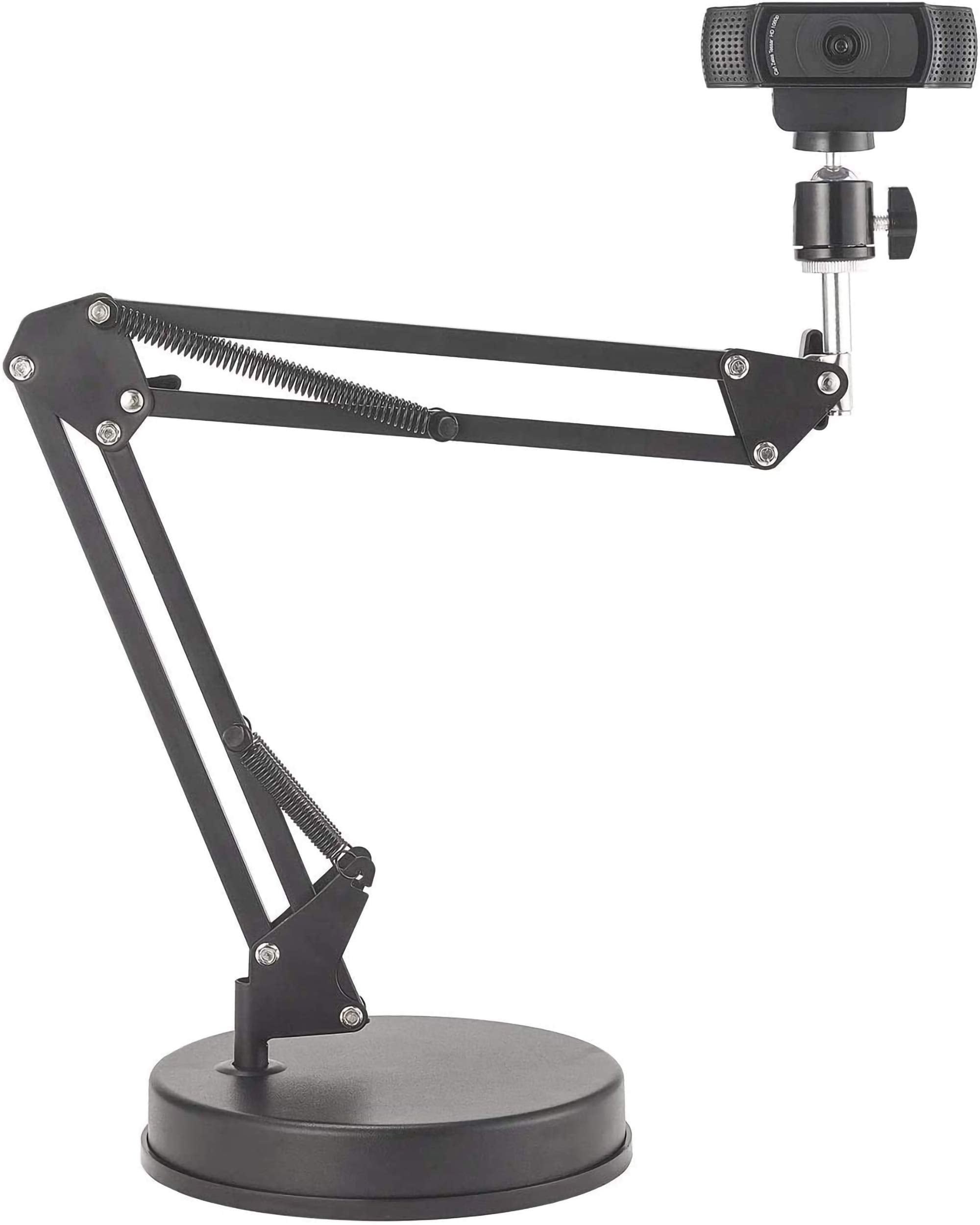 Oxendure Webcam Stand,Camera Mount 22 Inch Suspension Boom Scissor Arm Stand,For Webcam C925E C922X C922 C930E C930 C920 C615,Hero 8/7/6/5,Ultra/Pro/Pro 2/Pro 3/Brio 4K,Dslr Camera