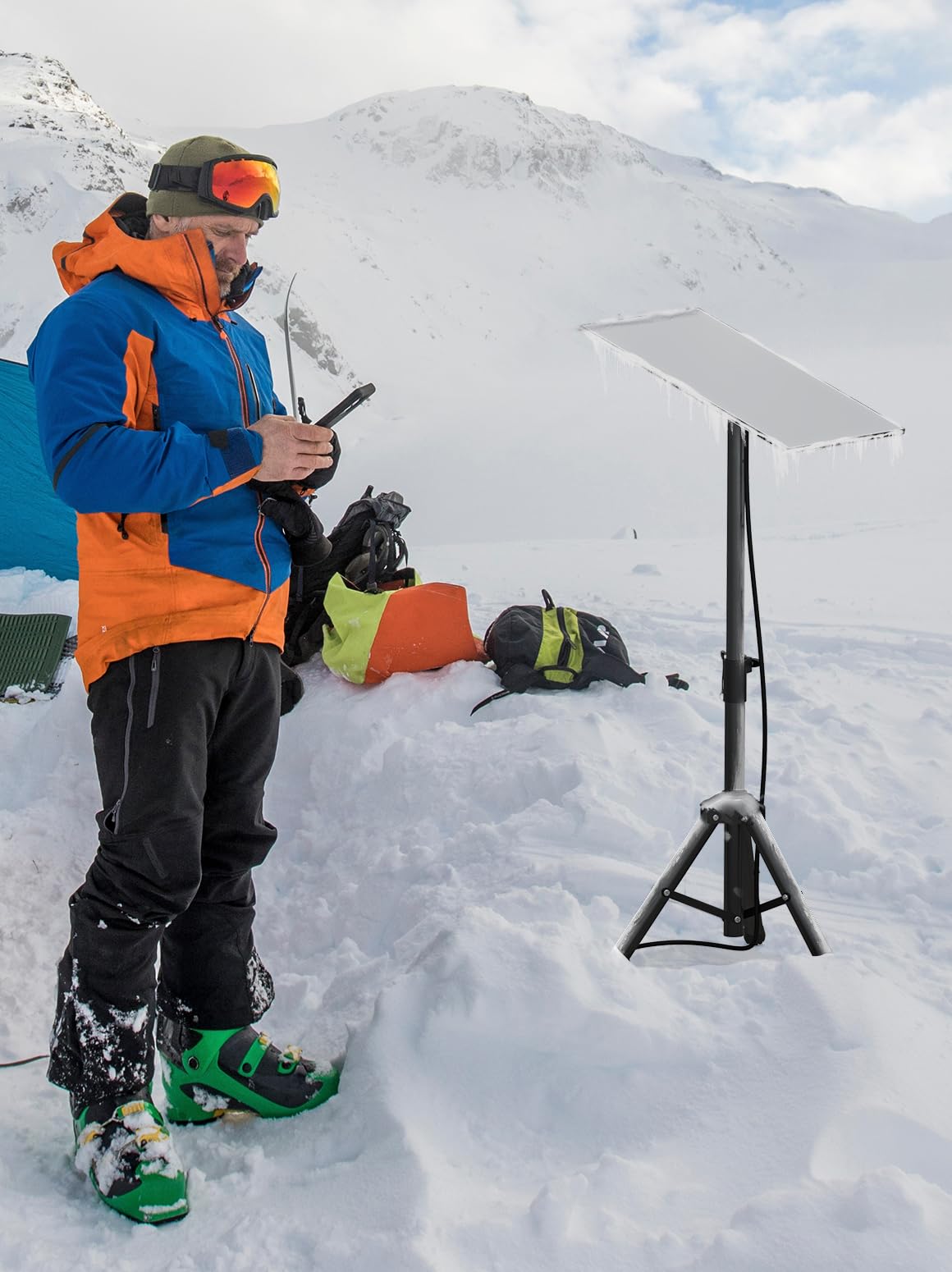 Wxpsky Starlink Tripod Stand Gen 3, Adjustable Height, Easy To Install And Carry, Includes A Duct Adapter Compatible With Starlink Gen 3/Starlink Mini.
