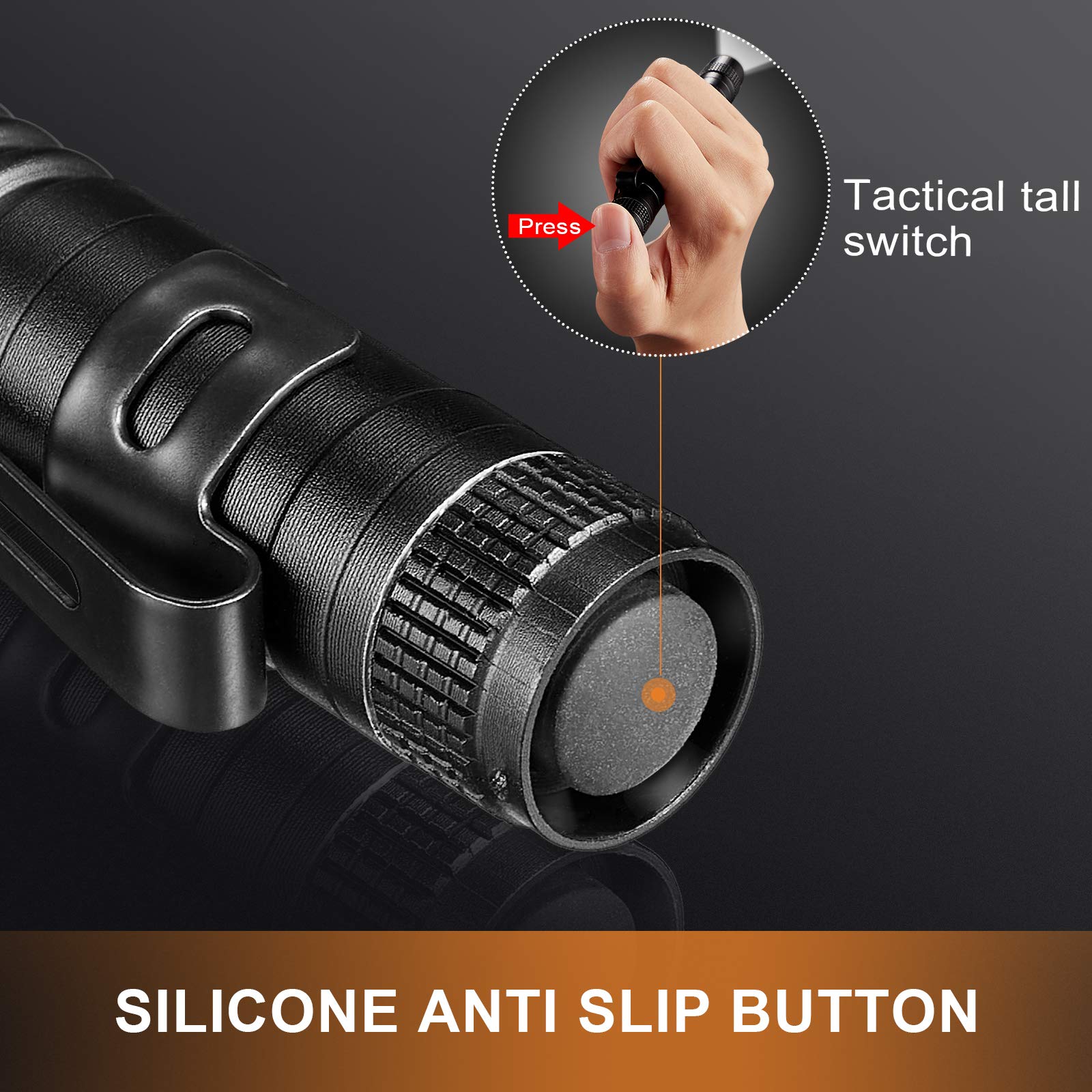 Honoson 10 Pieces Mini Pen Light Flashlight Small Led Pen Light Aluminum Pocket Flashlight With Clip For Inspection Camping Emergency Diary Lighting(5.2 Inches)