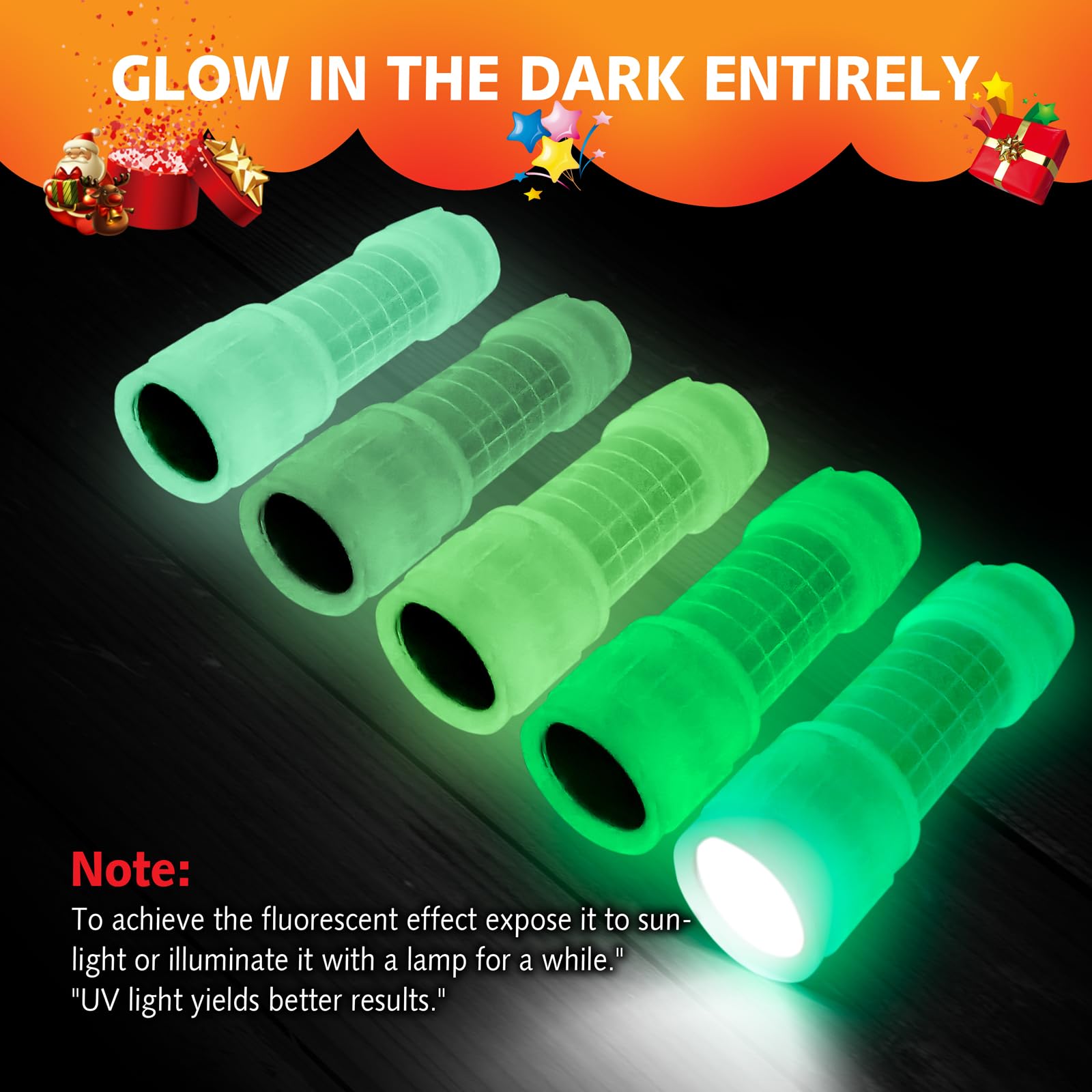 Kunhe 30 Pack Glow In Dark Flashlights Small Mini Flashlight For Kids Bulk Flashlights With Batteries Included  For Kids Birthday Party Classroom Prizes Christmas  Party Favor