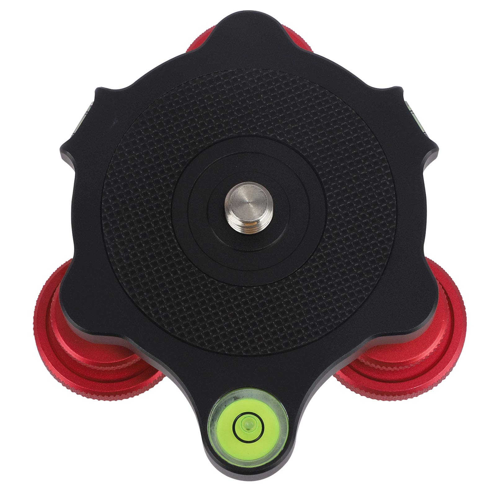 Leftfoto Tripod Leveler Stand With +/-5 Degree Precision Adjustment Bracket For Panoramic Head Ball Head Video Head And Tripod