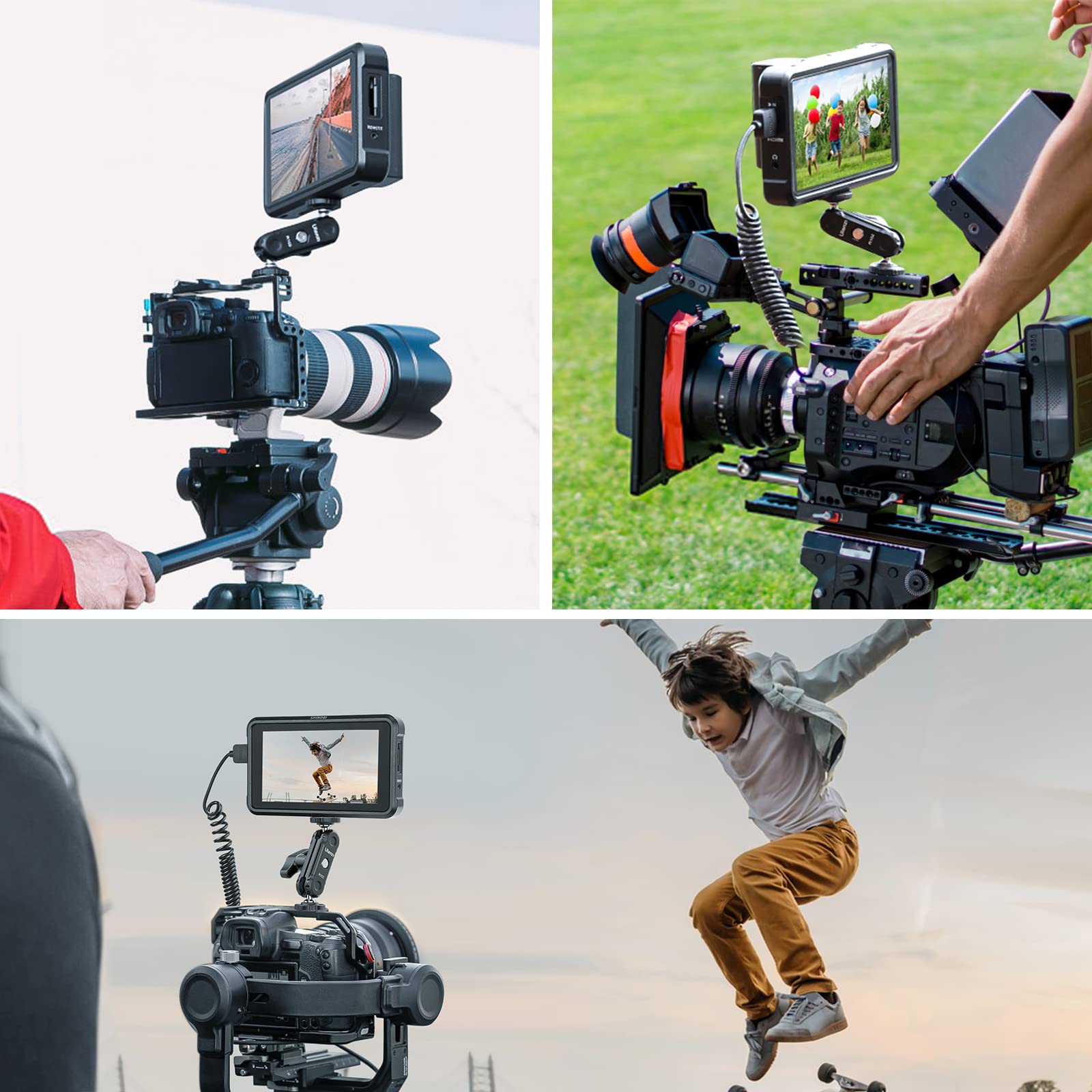Ulanzi Magic Arm With Double Ballhead 1/4" Screw, Compatible With Universal Monitor Mount For Camera, Video Shooting Photography Accessories Microphone Fill Light Bracket