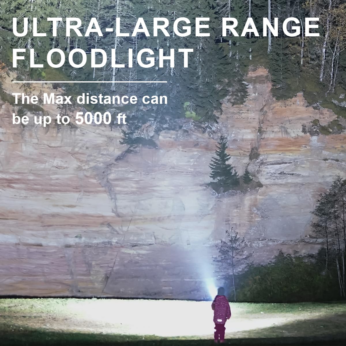 Gudoqi Flashlight Rechargeable With Led Power Display, Zoomable Flashlights High Lumens, 15-Hour Runtime, 9 Light Modes, Strong Side Light, Usb C Charging, Magnetic Base, For Hiking, Emergency