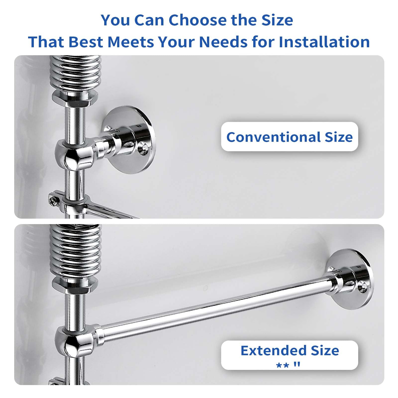 Keipan Commercial Kitchen Wall Mounted Faucet 8 "Center Wall Mounted Kitchen Sink Faucet With 8" Swinging Nozzle 20 "High Stall Sink Faucet For 1 Or 2 Stall Kitchen Sinks With Drop Down Sprayer