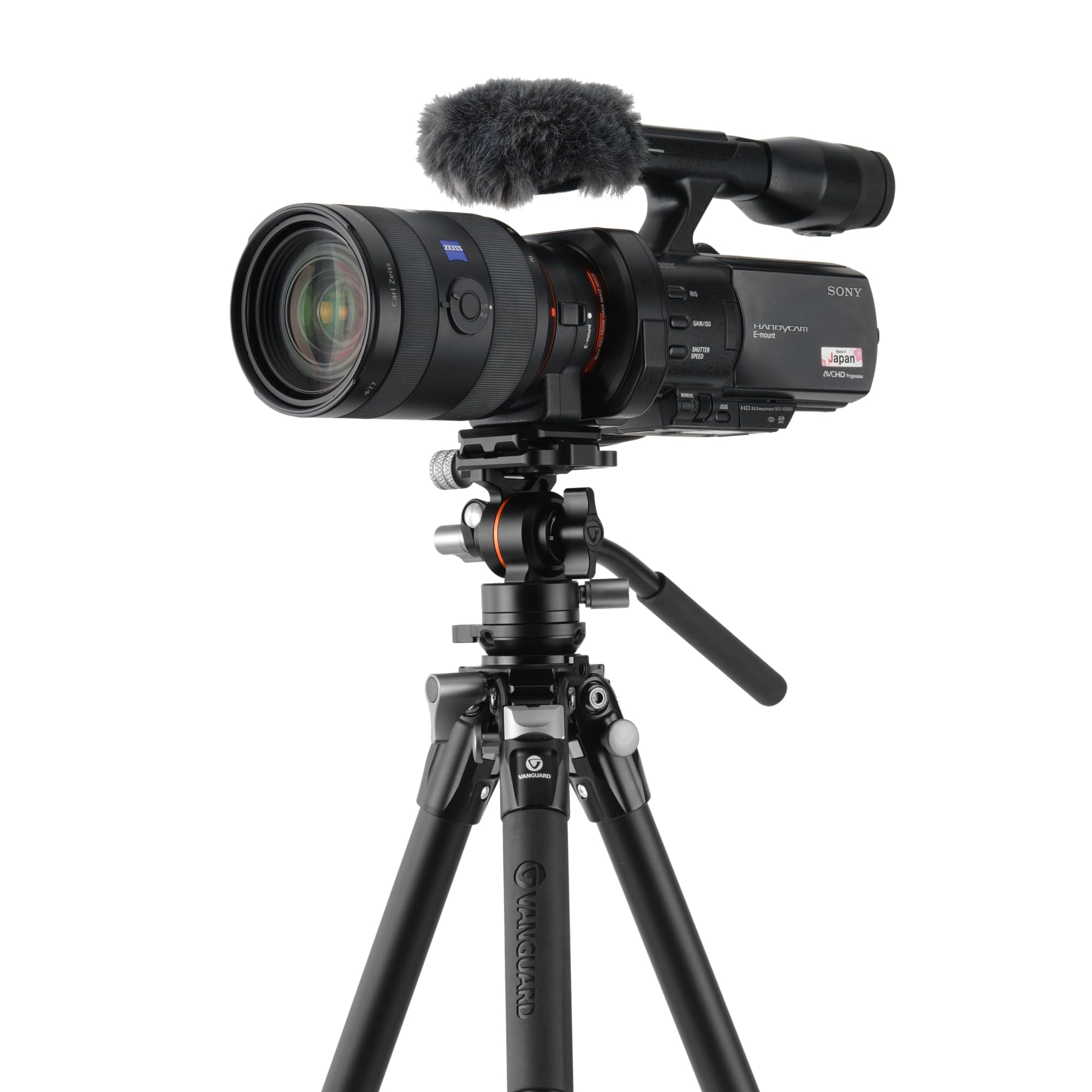 Vanguard Alta Pro 3Vlt 235Av12 Aluminum Travel Tripod With Leveling Base And Veo Pv-12 Compact Video Head