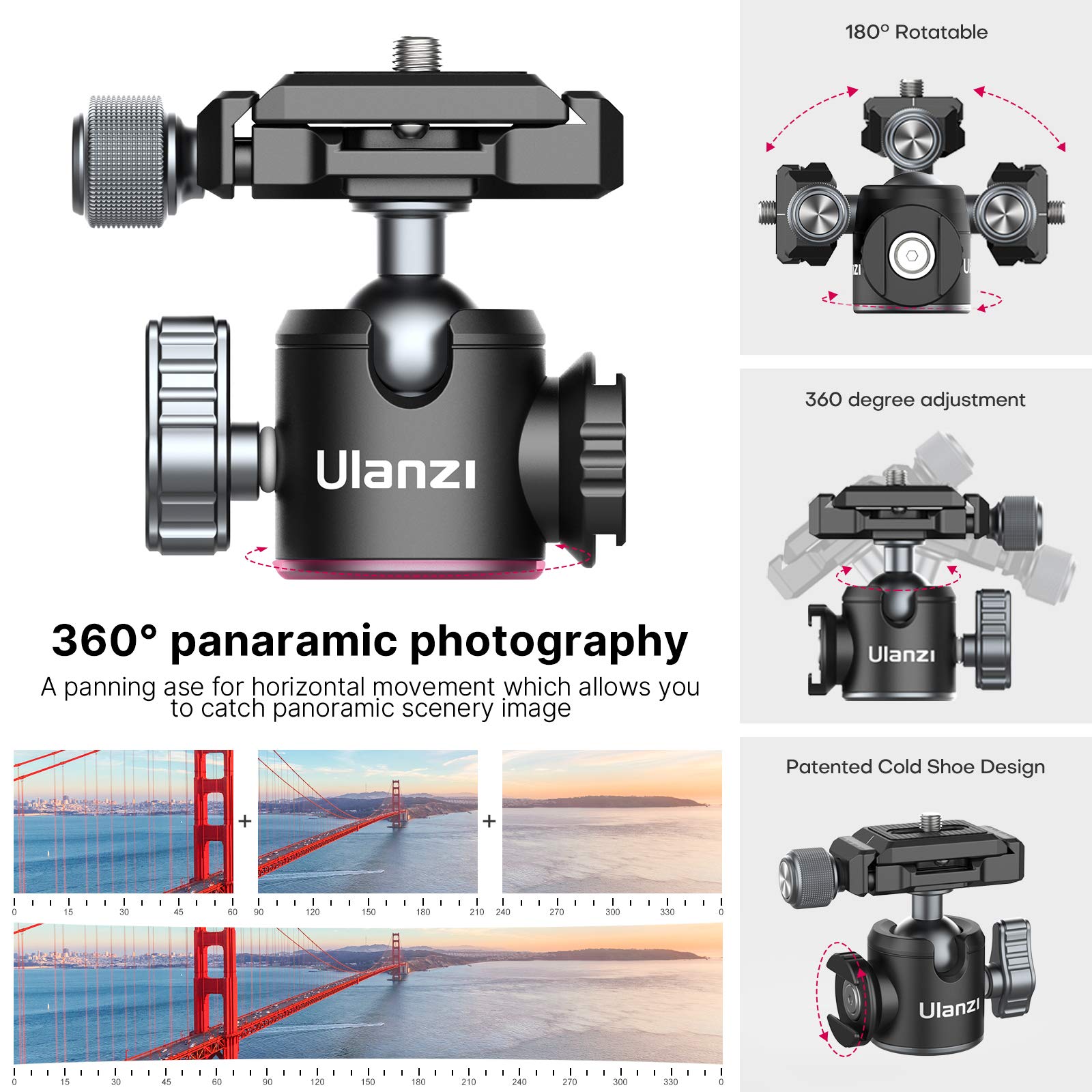 Pictron Portable Desktop Mini Tripod Mt-24 Compact Camera Tripod Aluminum Alloy With 360° Ball Head,1/4 Inches Quick Release Plate For Dslr Camera Video Camcorder, Load Up To 11Lbs/5Kg
